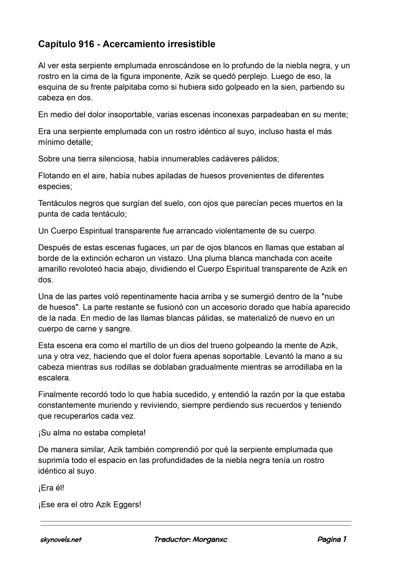Lord Of The Mysteries (Novela) - Capítulo 916 - Página 1 - LectorTMOo
