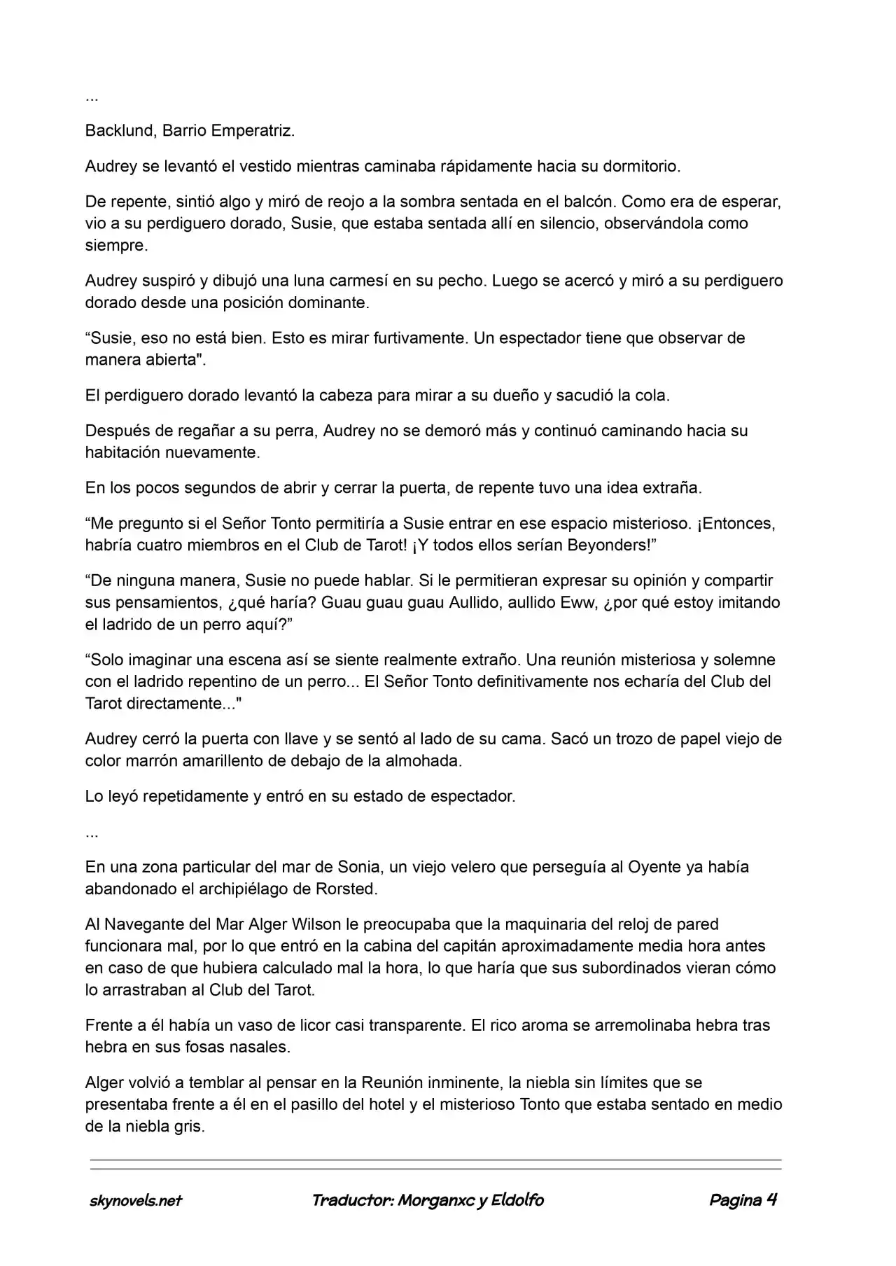 Lord Of The Mysteries (Novela) - Capítulo 92 - Página 4 - LectorTMOo