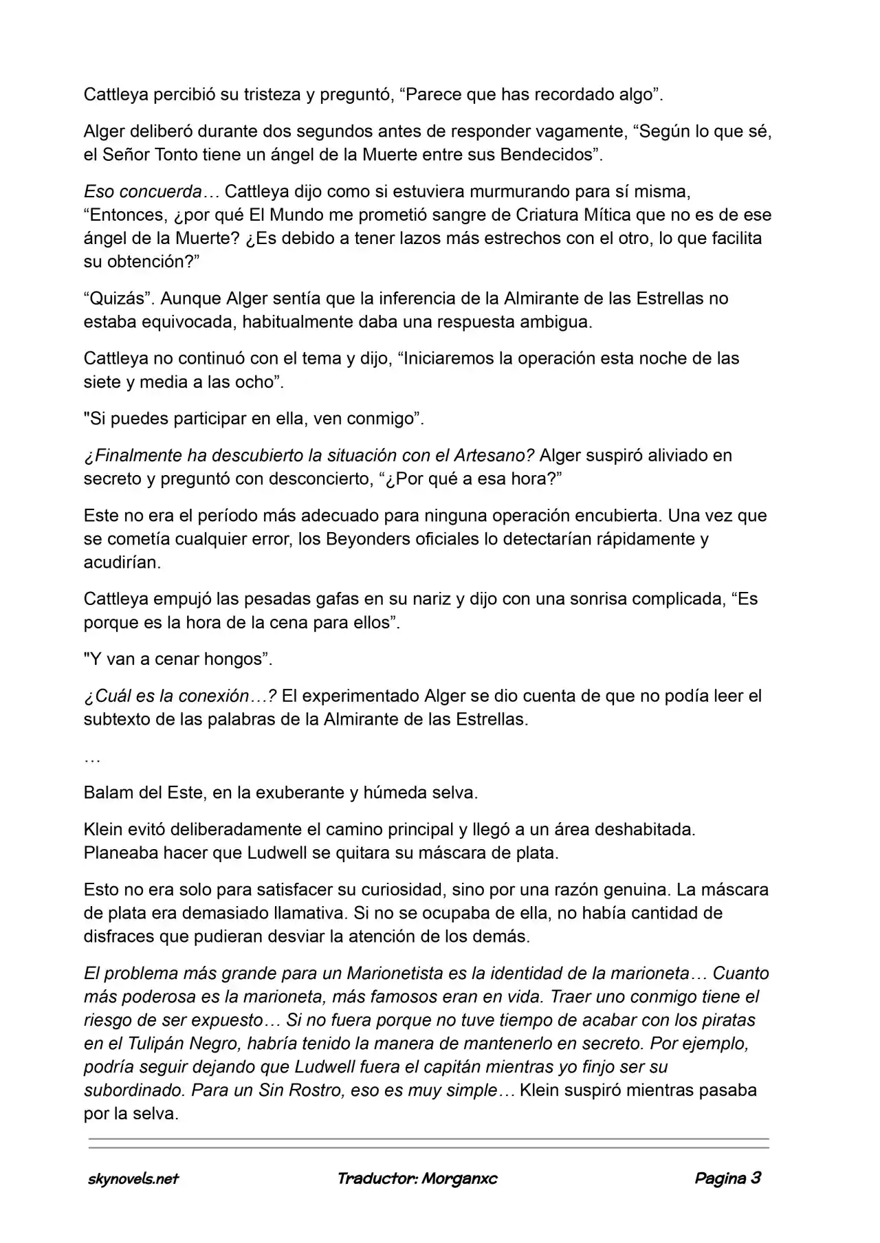 Lord Of The Mysteries (Novela) - Capítulo 920 - Página 3 - LectorTMOo