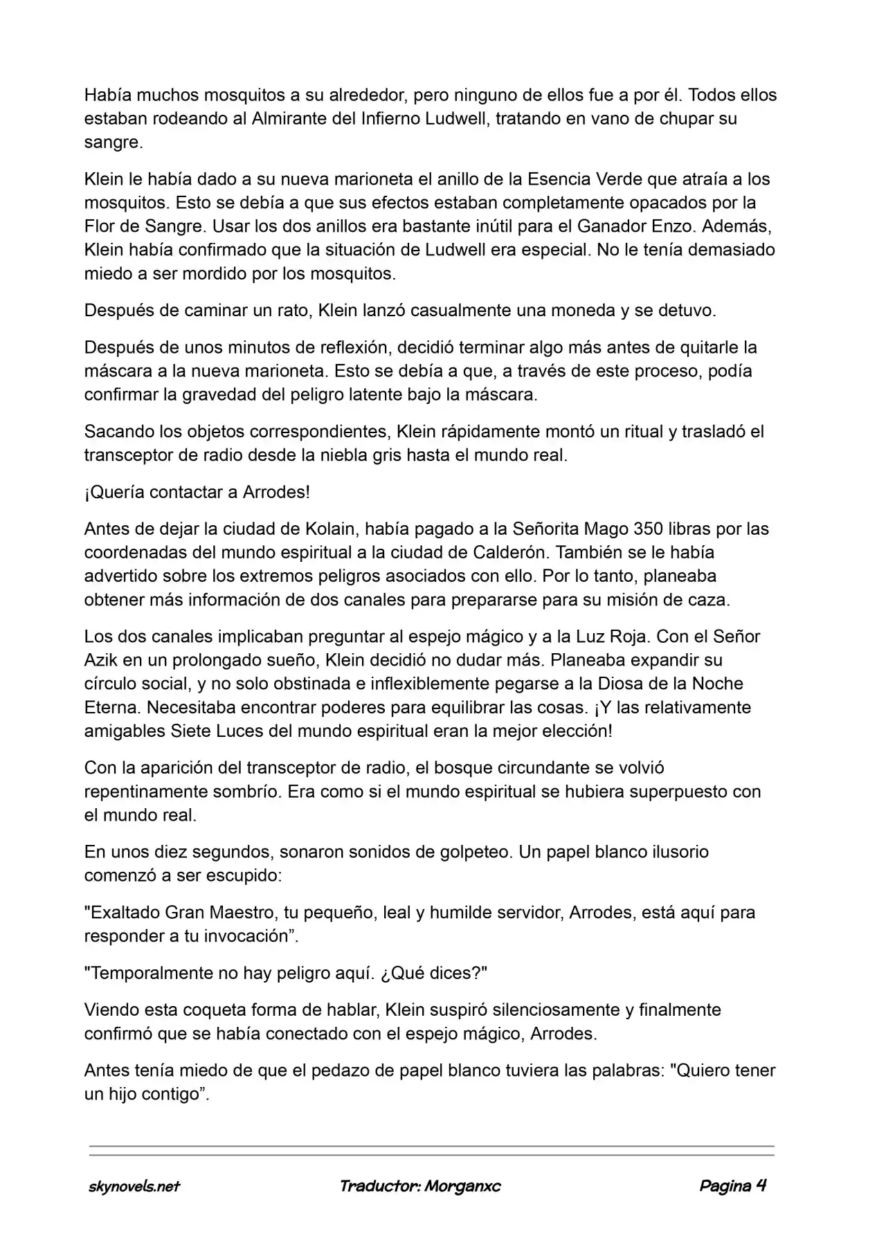 Lord Of The Mysteries (Novela) - Capítulo 920 - Página 4 - LectorTMOo