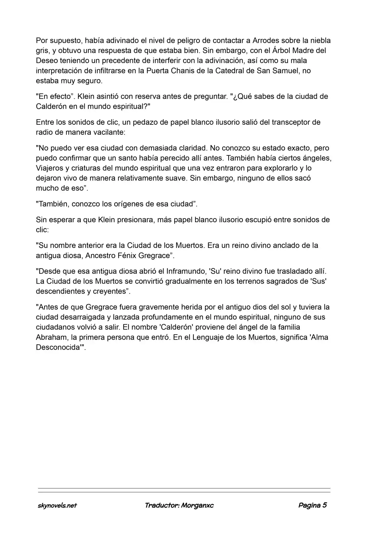 Lord Of The Mysteries (Novela) - Capítulo 920 - Página 5 - LectorTMOo