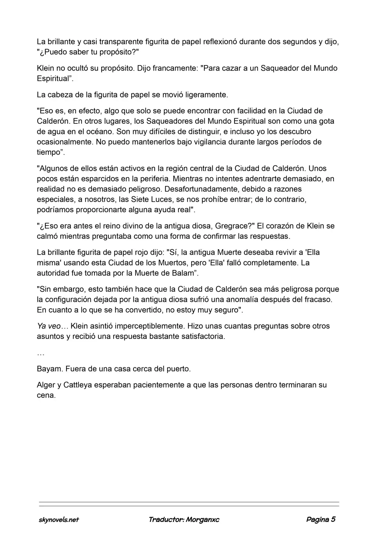 Lord Of The Mysteries (Novela) - Capítulo 921 - Página 5 - LectorTMOo