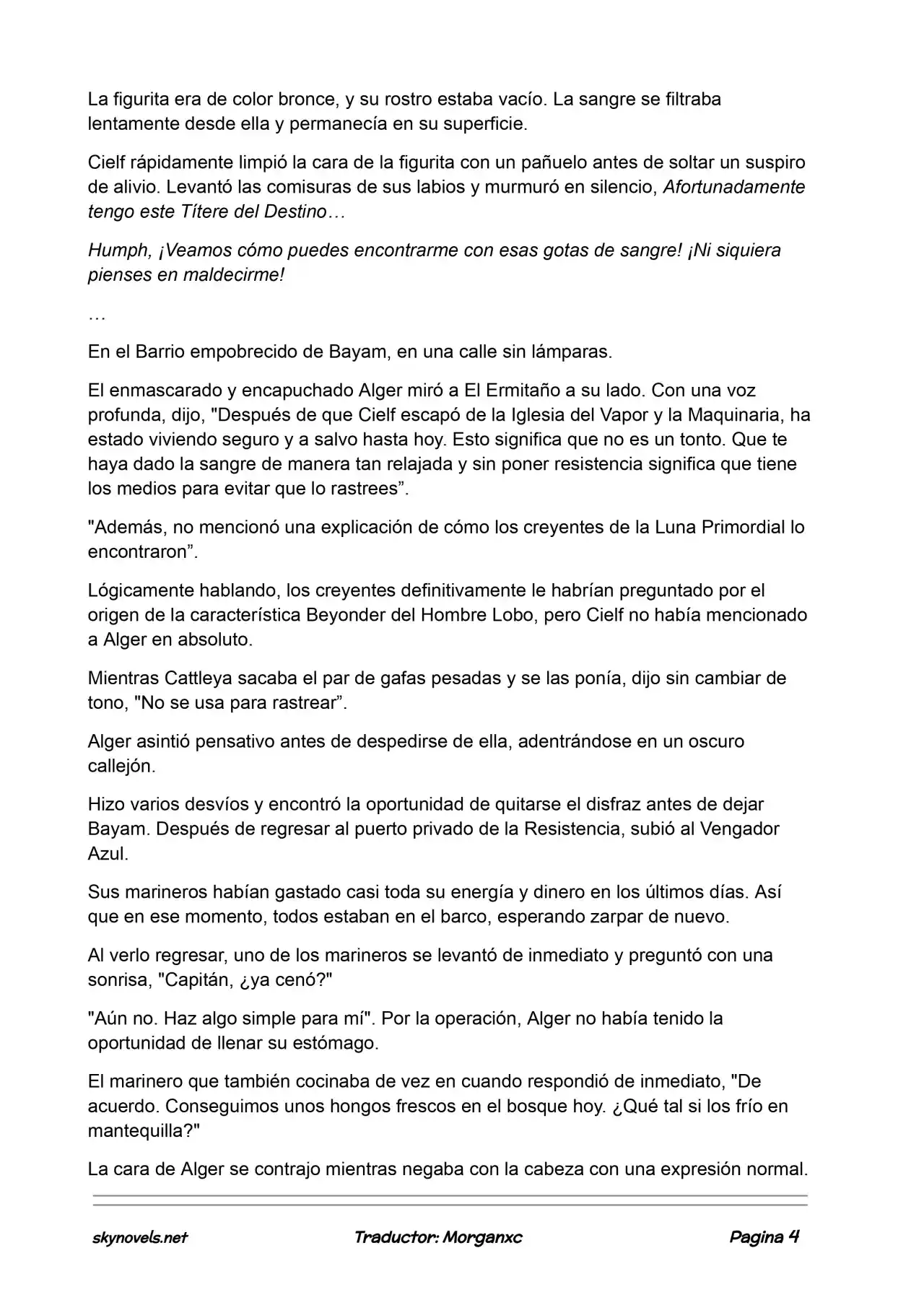 Lord Of The Mysteries (Novela) - Capítulo 923 - Página 4 - LectorTMOo