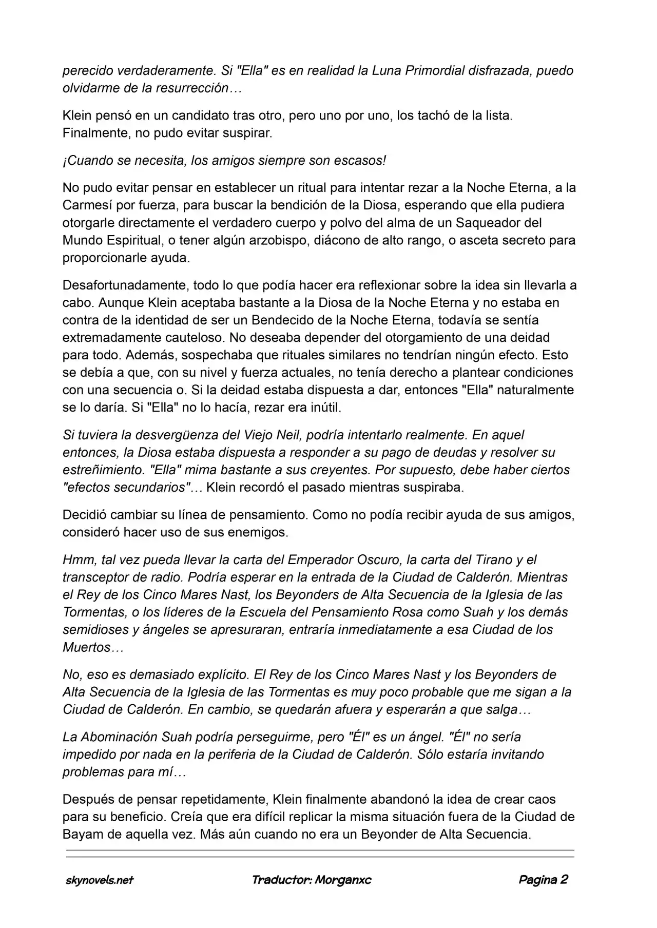 Lord Of The Mysteries (Novela) - Capítulo 924 - Página 2 - LectorTMOo