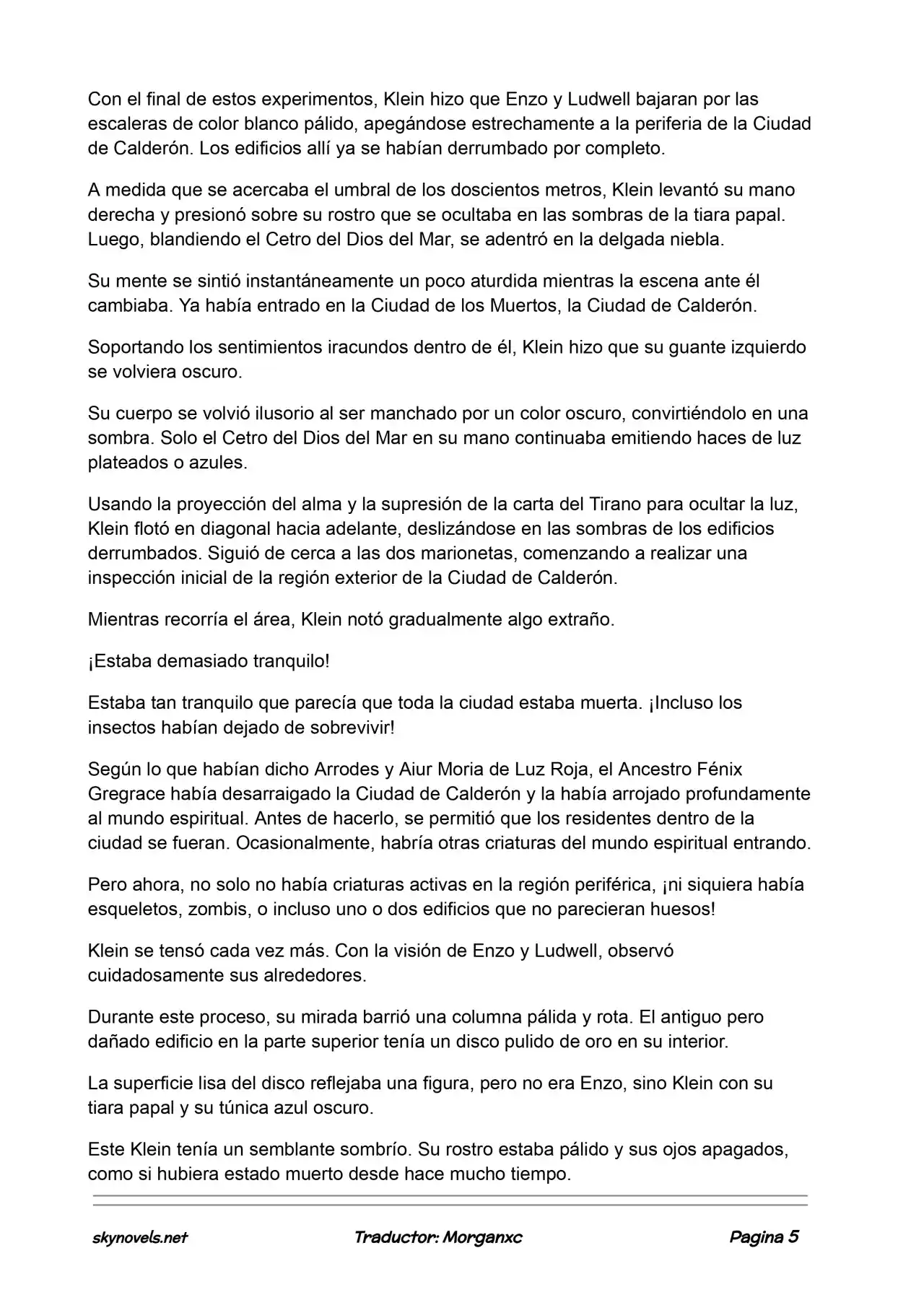 Lord Of The Mysteries (Novela) - Capítulo 926 - Página 5 - LectorTMOo