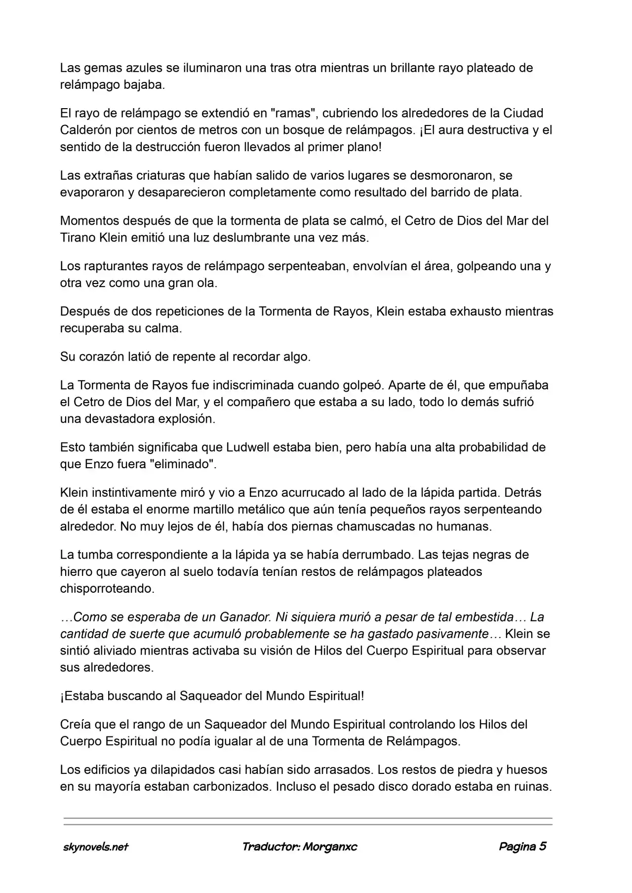 Lord Of The Mysteries (Novela) - Capítulo 927 - Página 5 - LectorTMOo