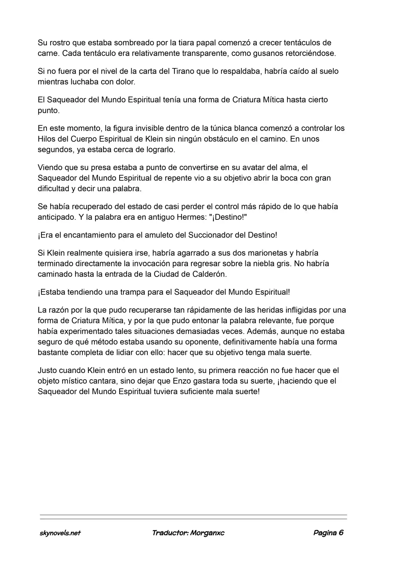 Lord Of The Mysteries (Novela) - Capítulo 928 - Página 6 - LectorTMOo