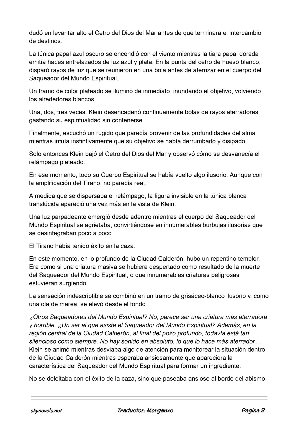 Lord Of The Mysteries (Novela) - Capítulo 929 - Página 2 - LectorTMOo