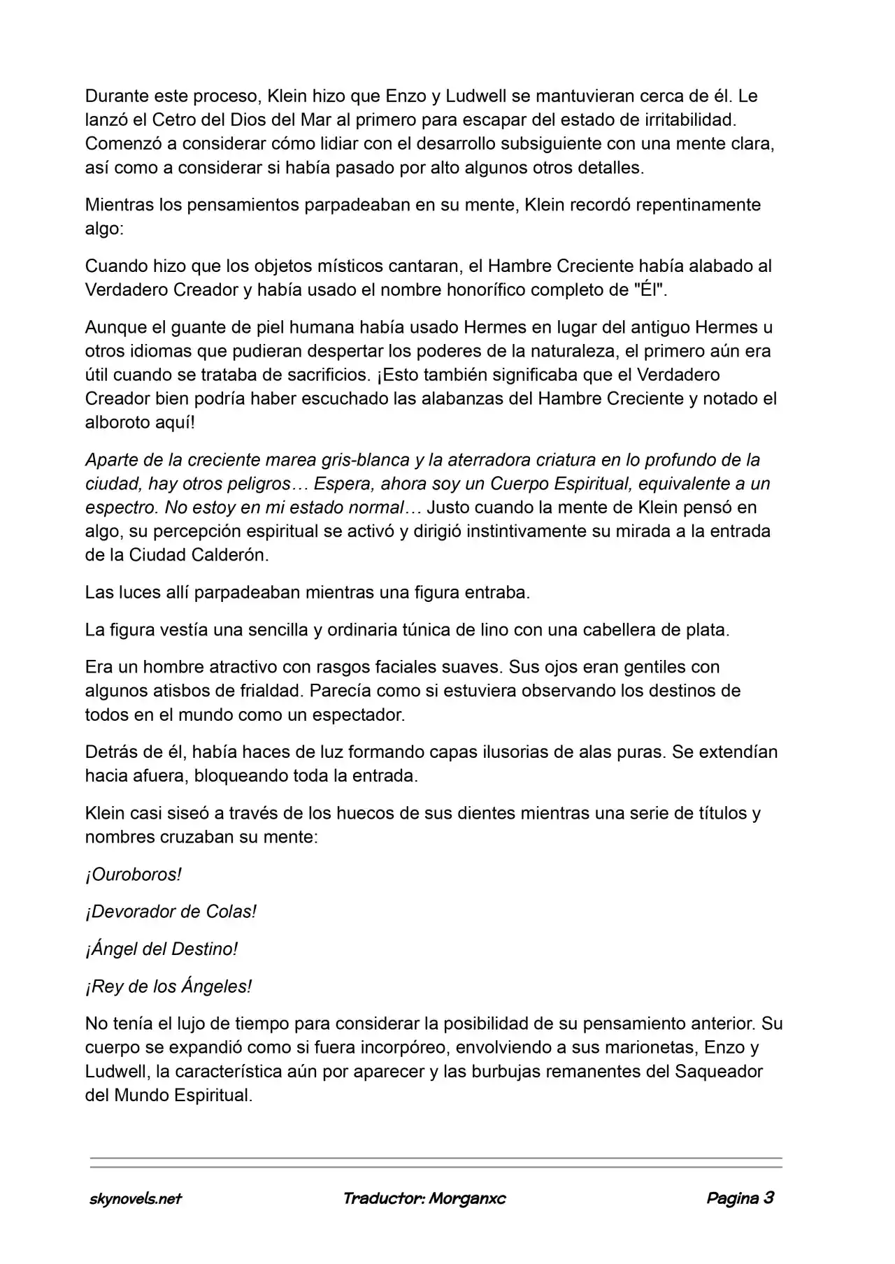 Lord Of The Mysteries (Novela) - Capítulo 929 - Página 3 - LectorTMOo