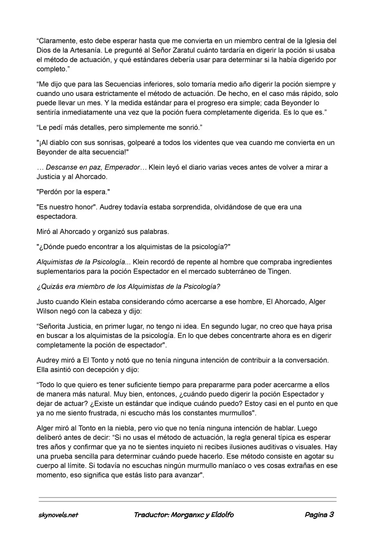Lord Of The Mysteries (Novela) - Capítulo 93 - Página 3 - LectorTMOo