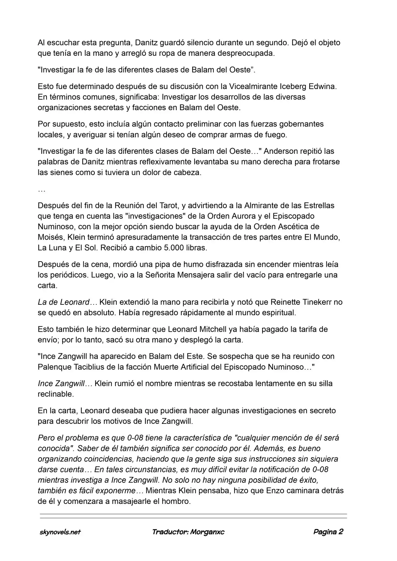 Lord Of The Mysteries (Novela) - Capítulo 931 - Página 2 - LectorTMOo
