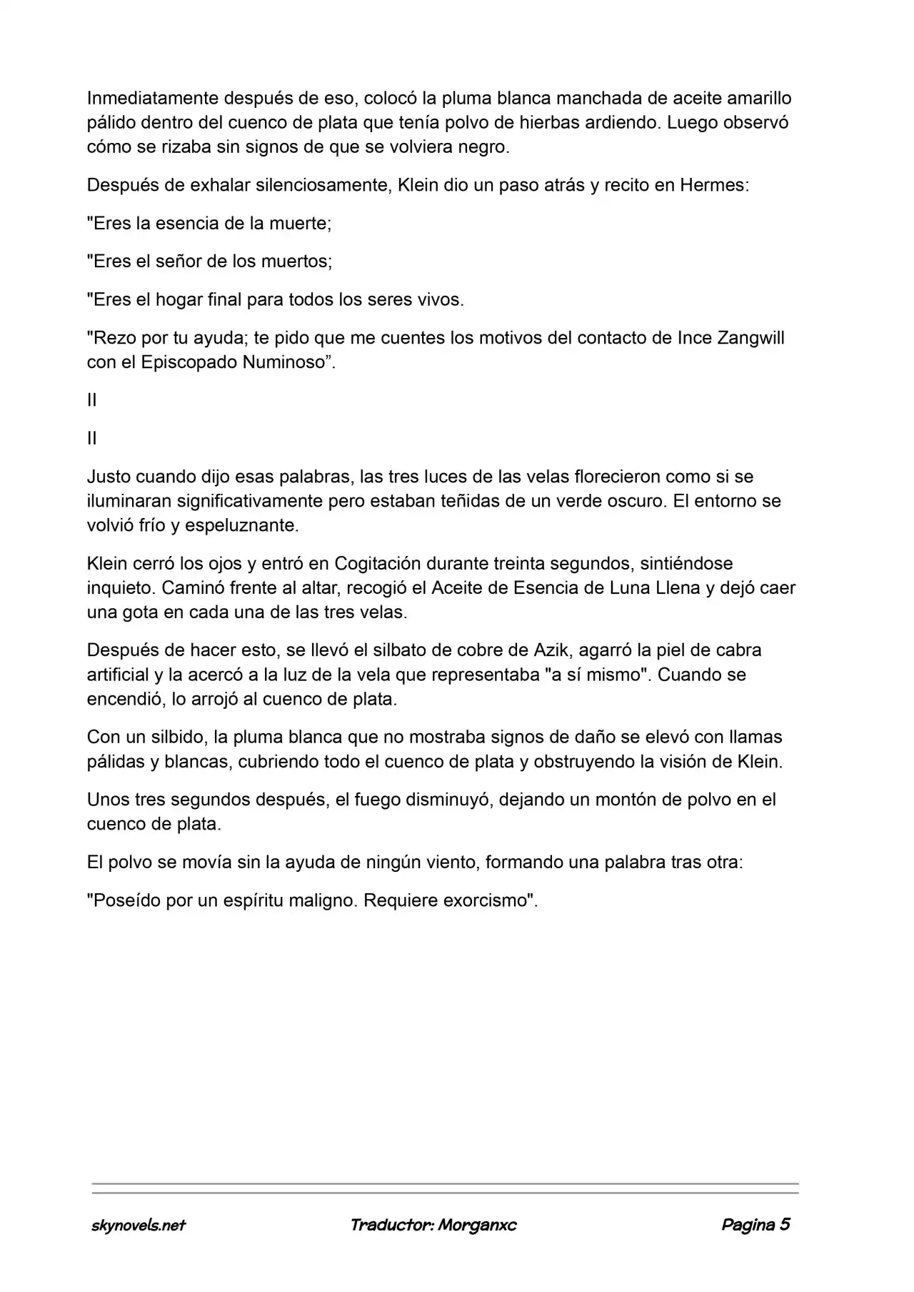 Lord Of The Mysteries (Novela) - Capítulo 931 - Página 5 - LectorTMOo