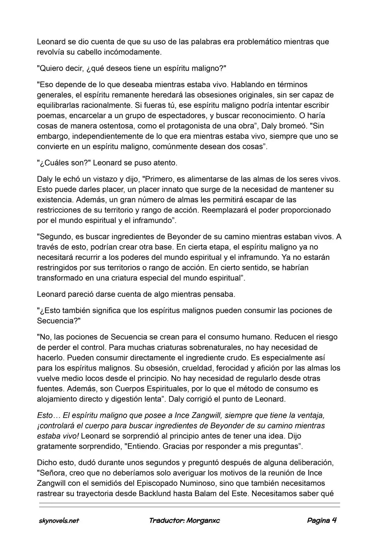 Lord Of The Mysteries (Novela) - Capítulo 933 - Página 4 - LectorTMOo