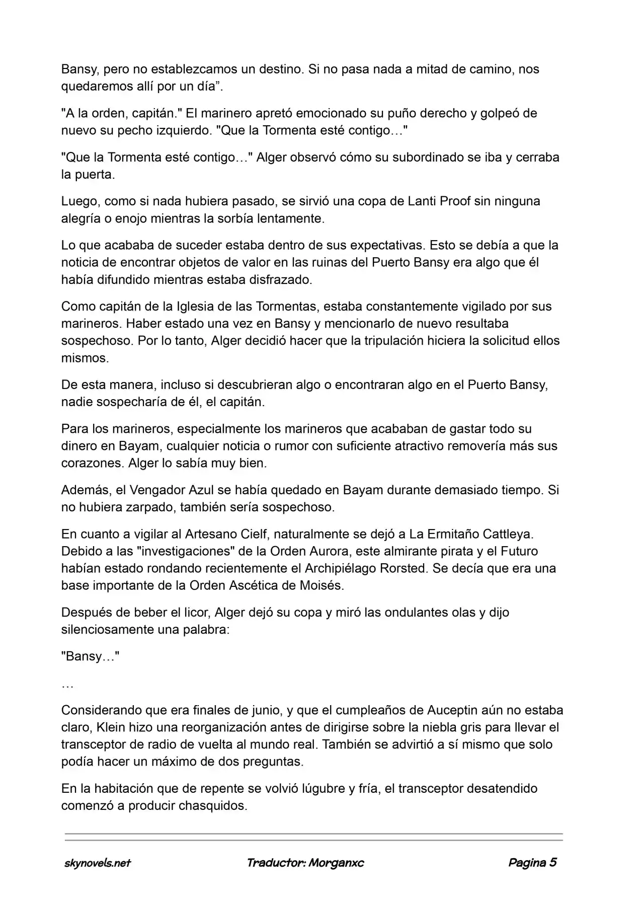 Lord Of The Mysteries (Novela) - Capítulo 935 - Página 5 - LectorTMOo
