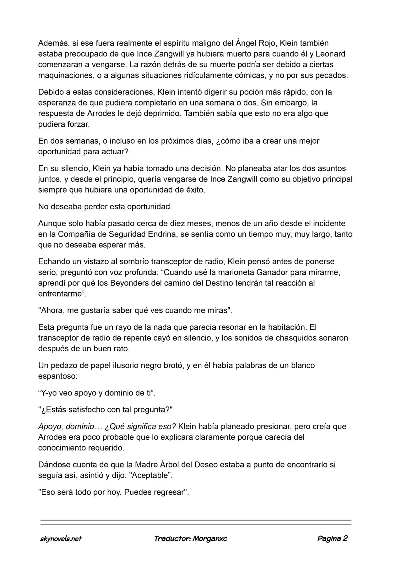 Lord Of The Mysteries (Novela) - Capítulo 936 - Página 2 - LectorTMOo
