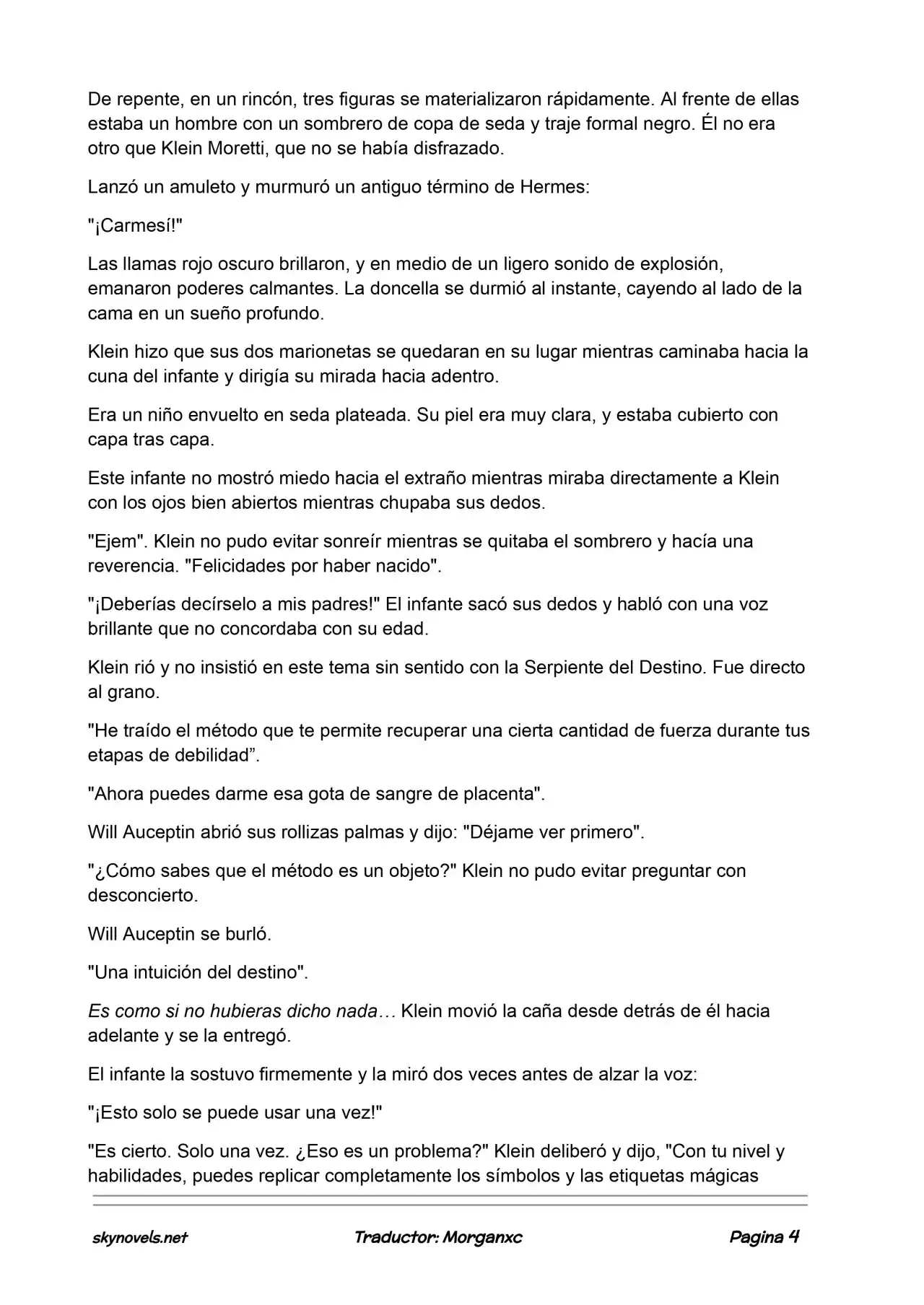 Lord Of The Mysteries (Novela) - Capítulo 936 - Página 4 - LectorTMOo