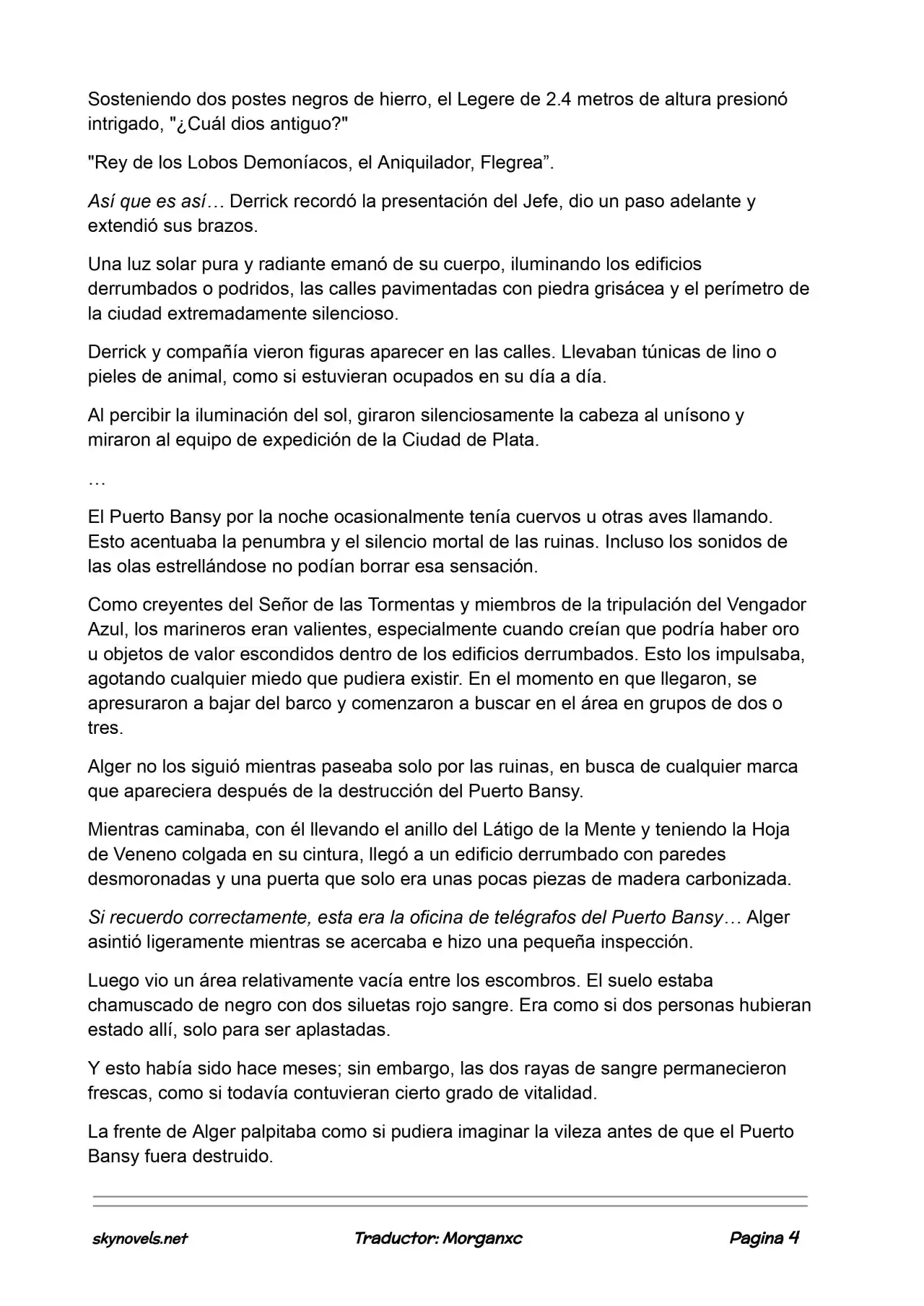 Lord Of The Mysteries (Novela) - Capítulo 937 - Página 4 - LectorTMOo