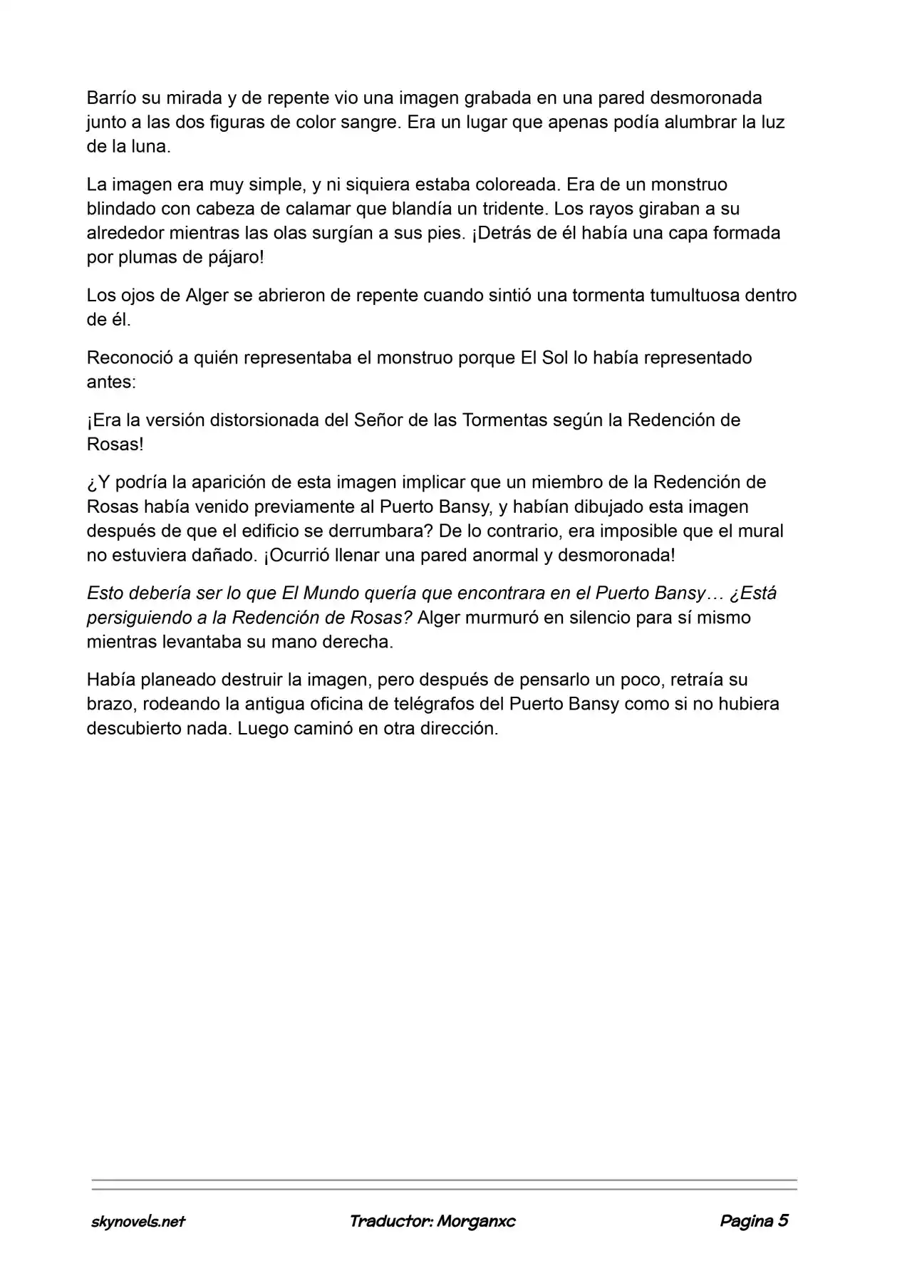 Lord Of The Mysteries (Novela) - Capítulo 937 - Página 5 - LectorTMOo