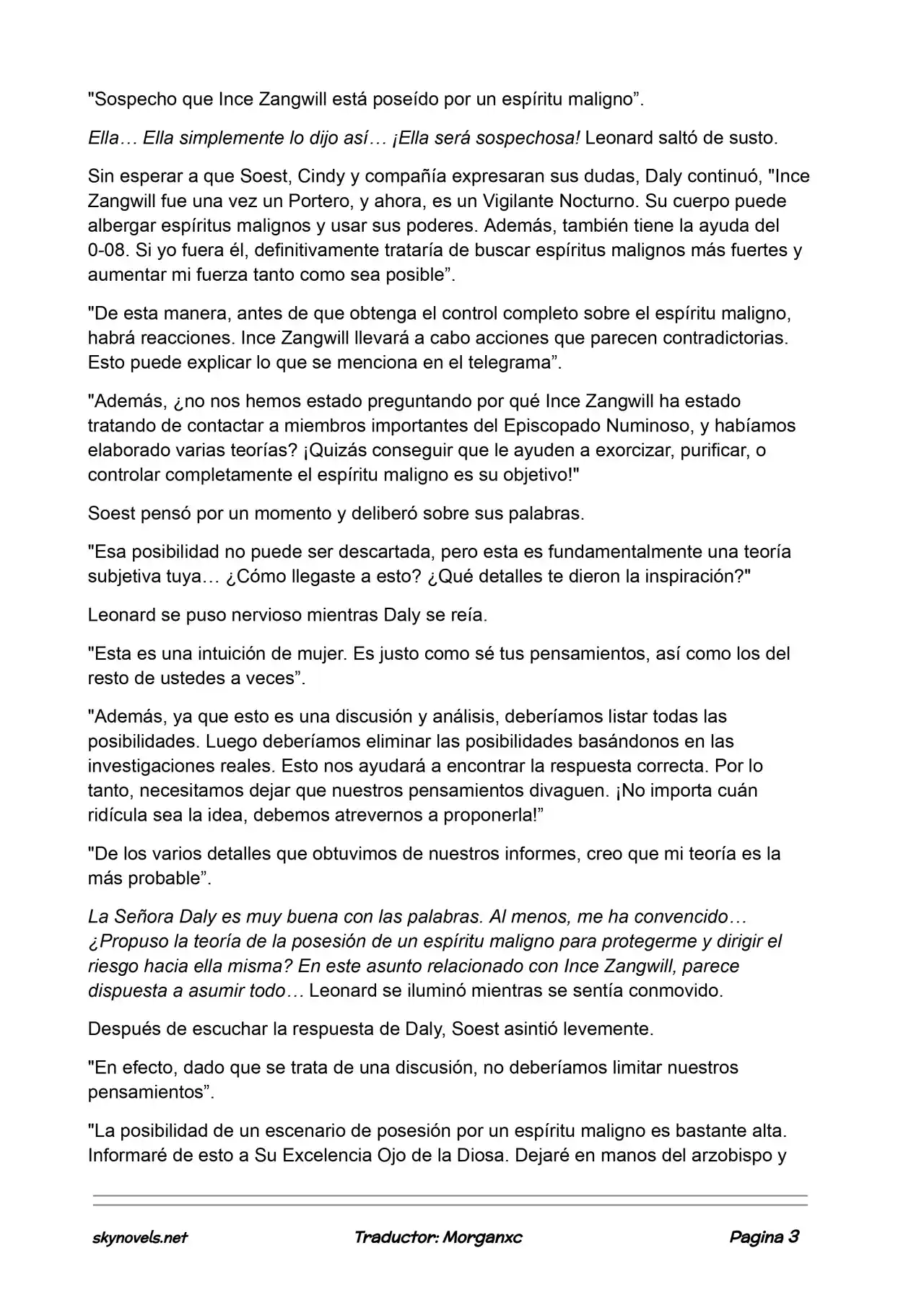 Lord Of The Mysteries (Novela) - Capítulo 938 - Página 3 - LectorTMOo