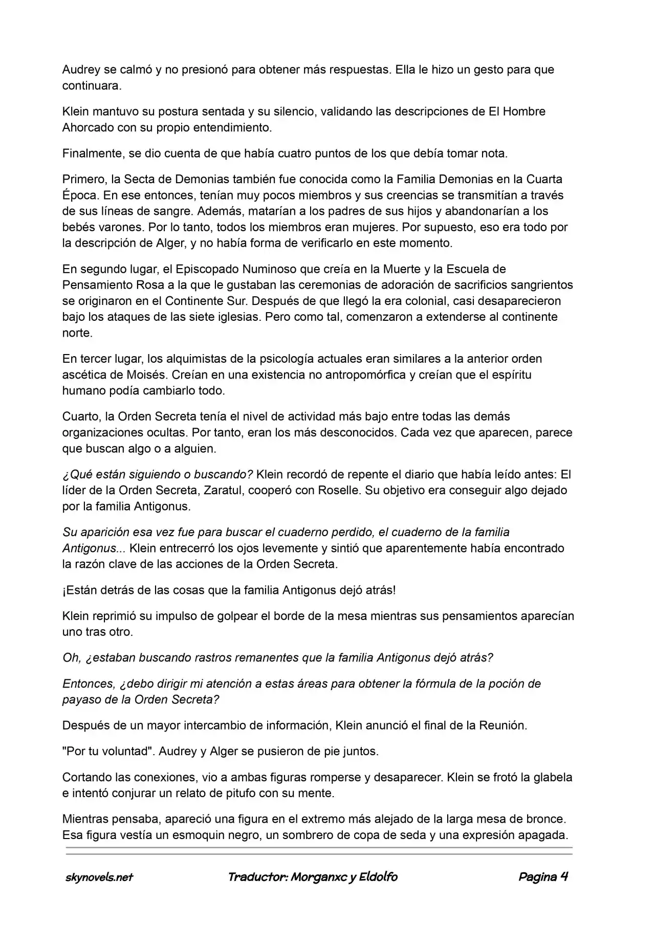 Lord Of The Mysteries (Novela) - Capítulo 94 - Página 4 - LectorTMOo