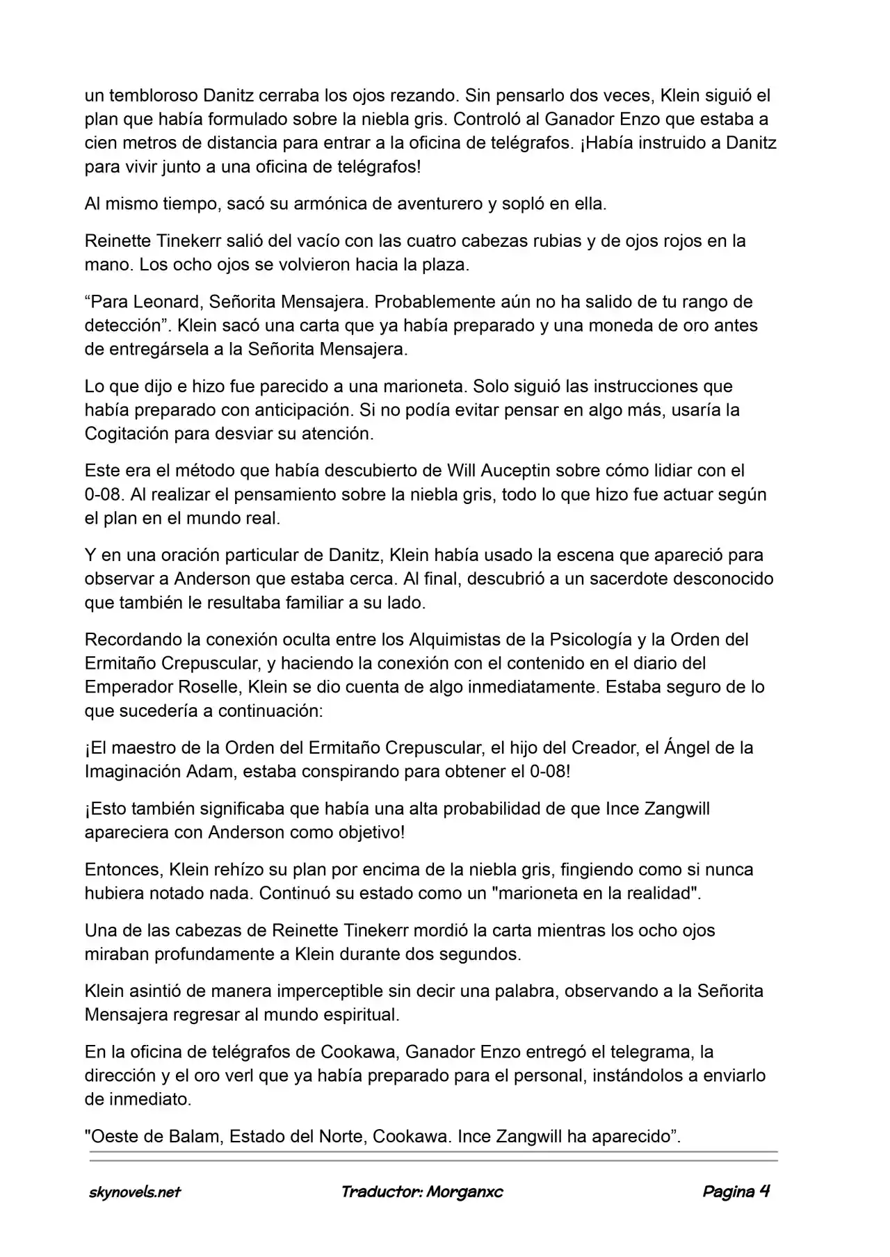 Lord Of The Mysteries (Novela) - Capítulo 941 - Página 4 - LectorTMOo