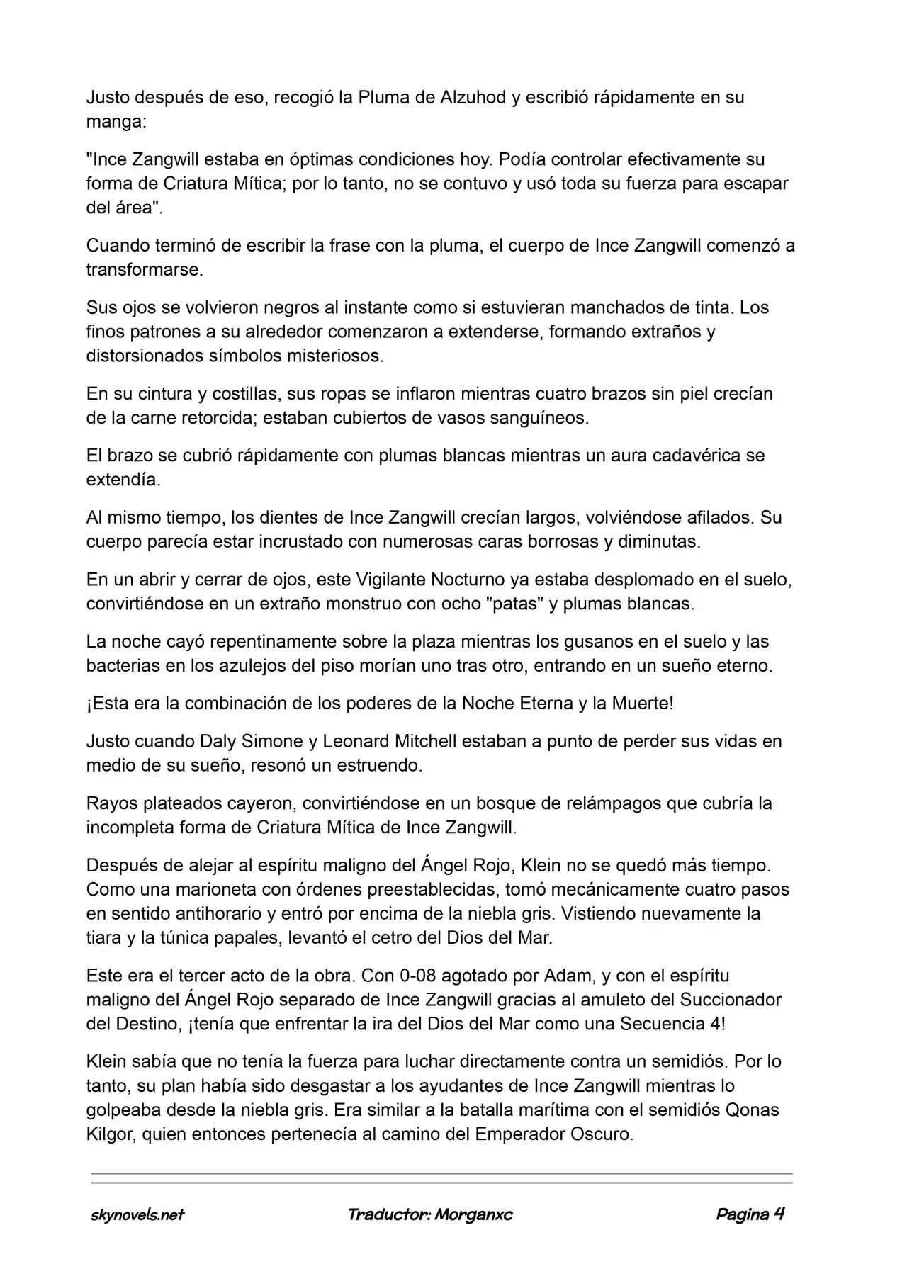 Lord Of The Mysteries (Novela) - Capítulo 943 - Página 4 - LectorTMOo