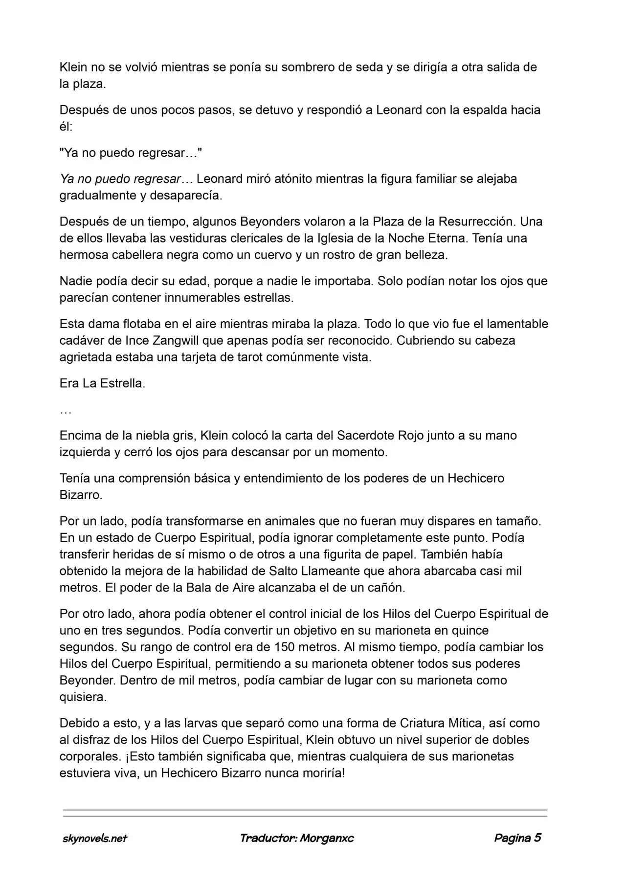 Lord Of The Mysteries (Novela) - Capítulo 946 - Página 5 - LectorTMOo