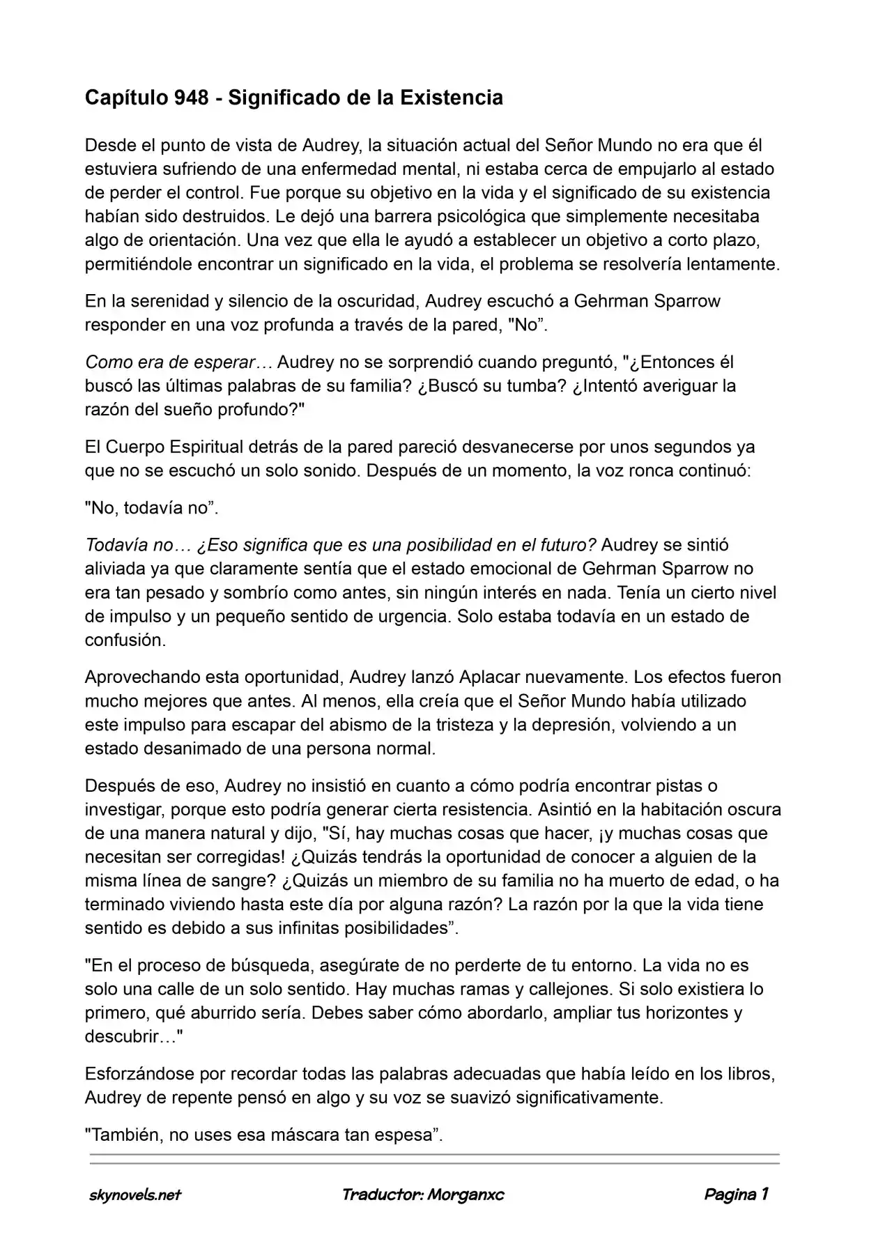 Lord Of The Mysteries (Novela) - Capítulo 948 - Página 1 - LectorTMOo