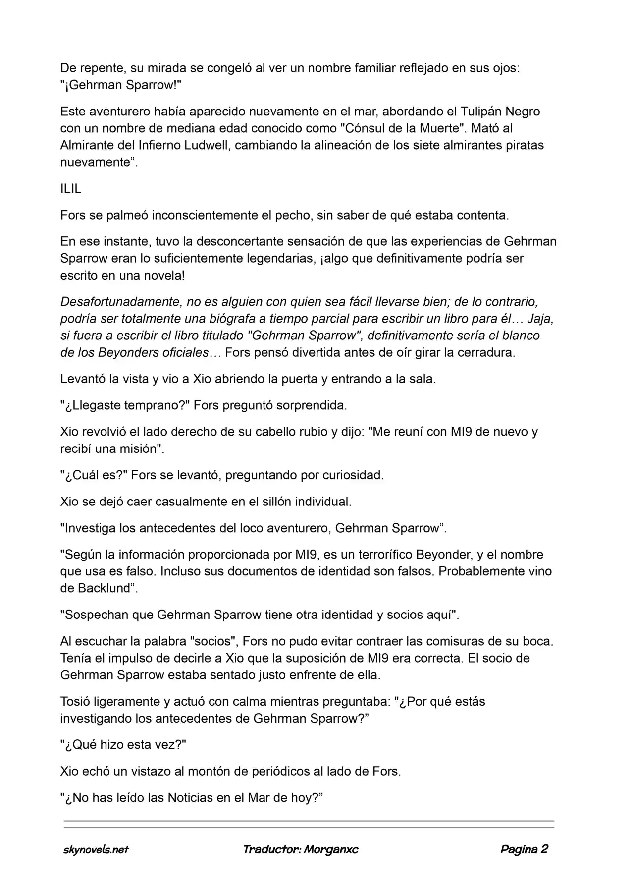 Lord Of The Mysteries (Novela) - Capítulo 950 - Página 2 - LectorTMOo