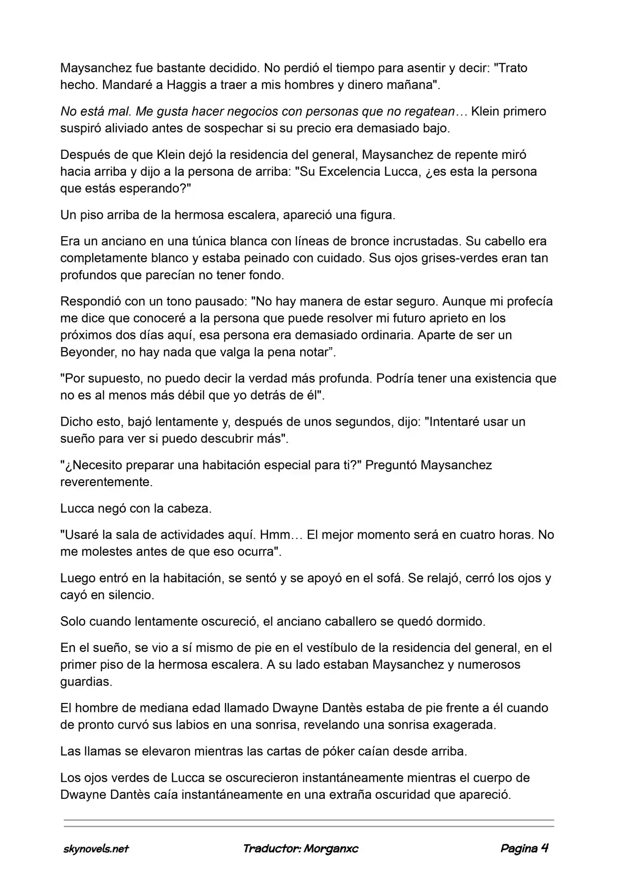 Lord Of The Mysteries (Novela) - Capítulo 953 - Página 4 - LectorTMOo