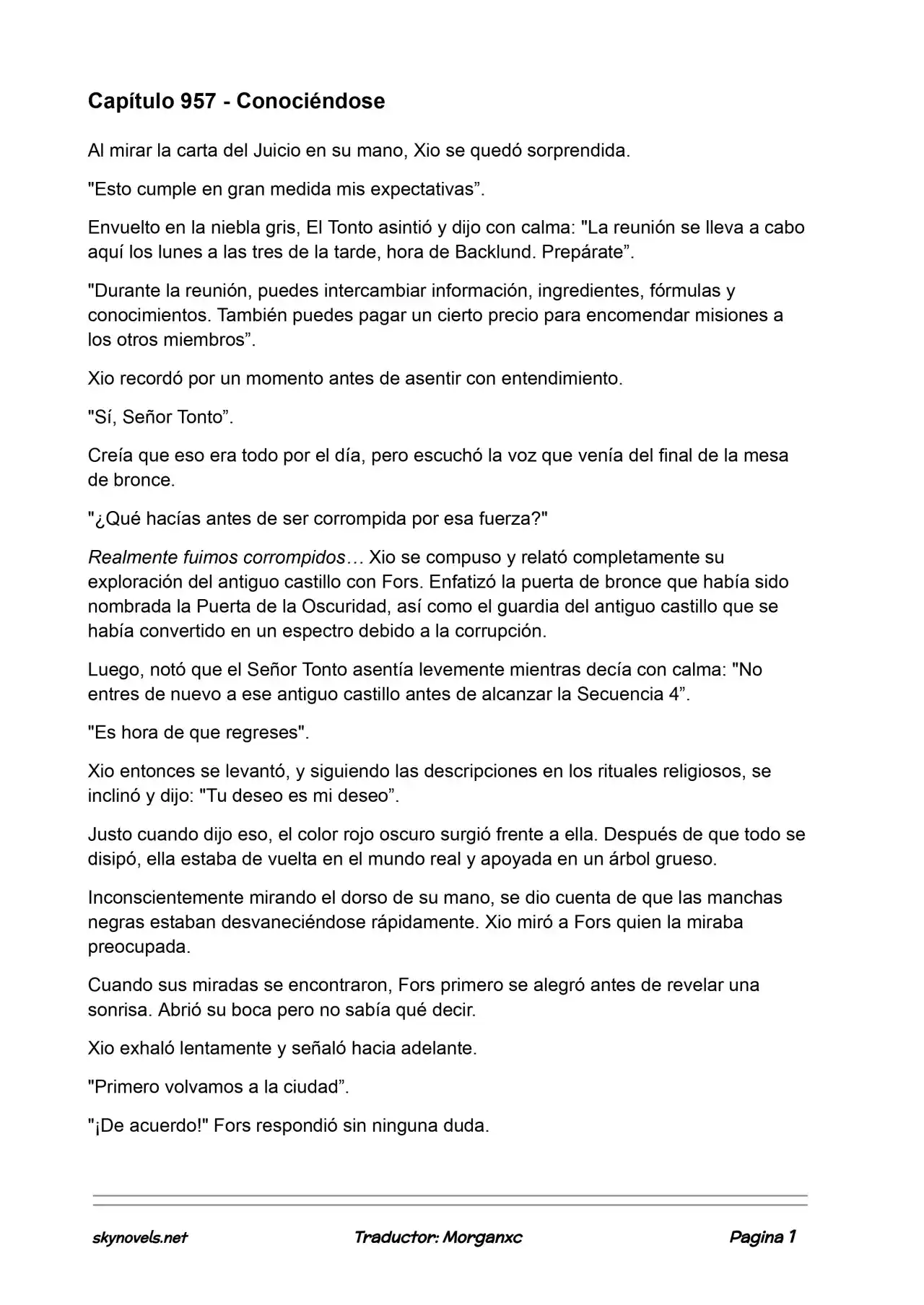 Lord Of The Mysteries (Novela) - Capítulo 957 - Página 1 - LectorTMOo