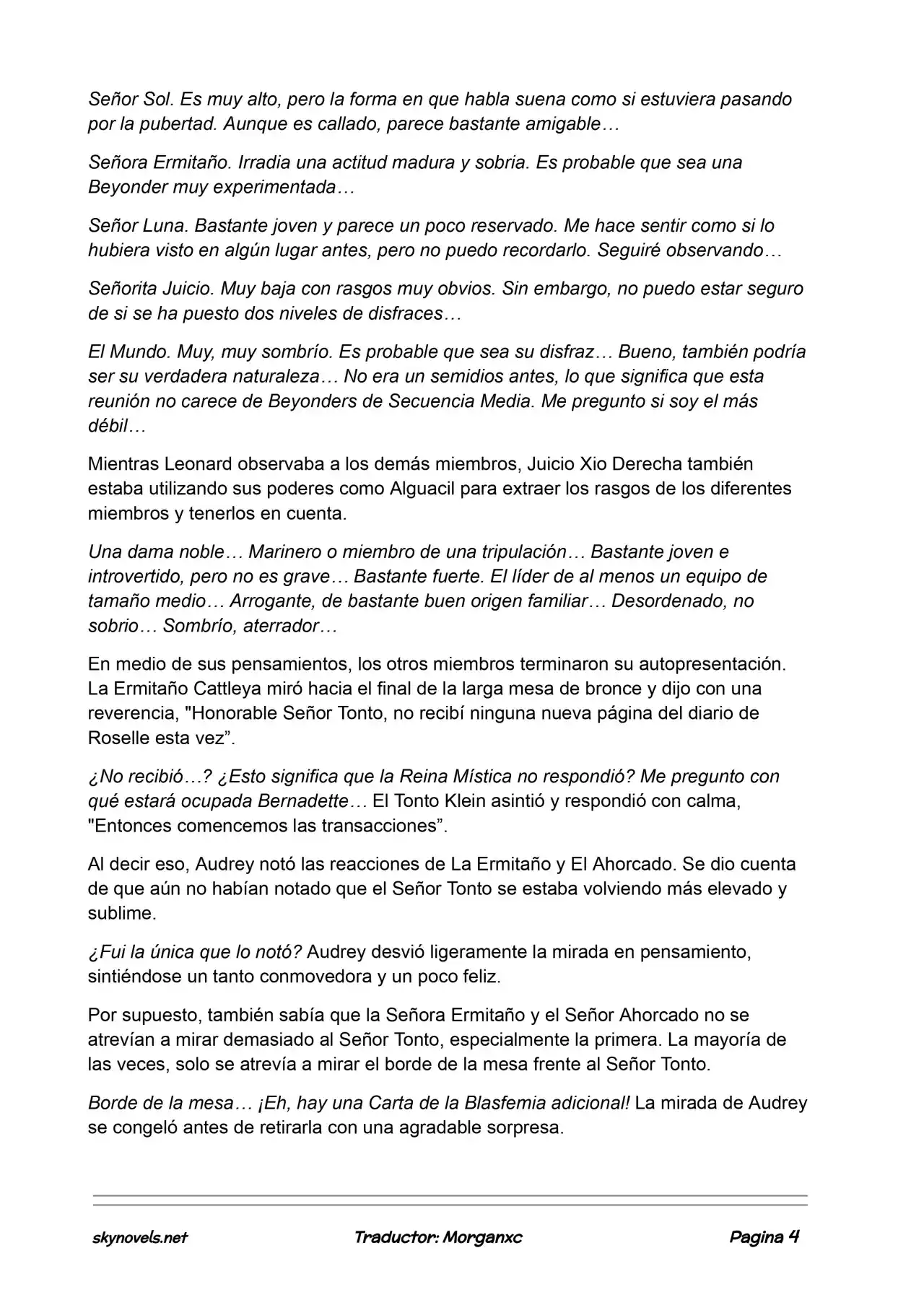 Lord Of The Mysteries (Novela) - Capítulo 958 - Página 4 - LectorTMOo