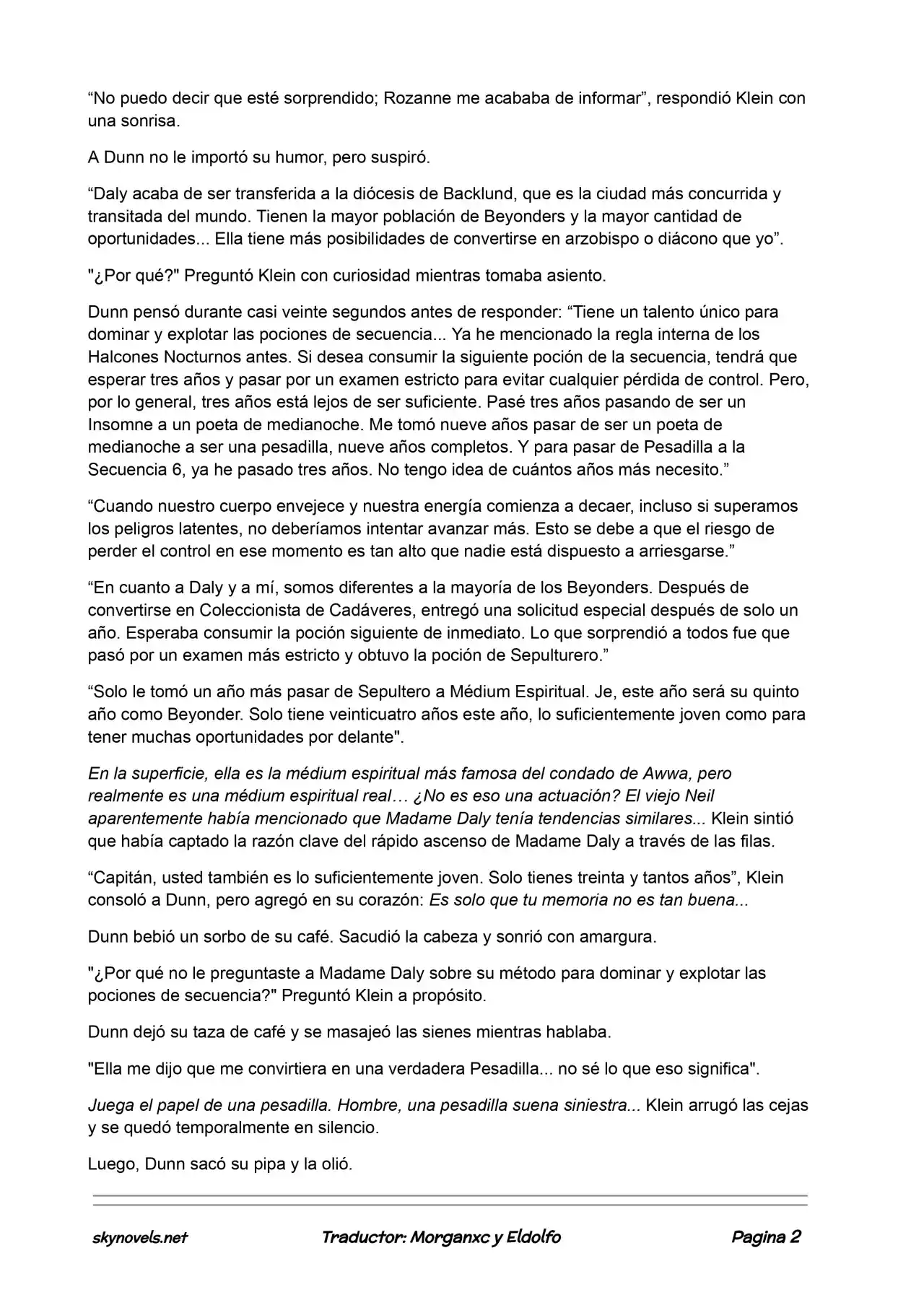 Lord Of The Mysteries (Novela) - Capítulo 96 - Página 2 - LectorTMOo
