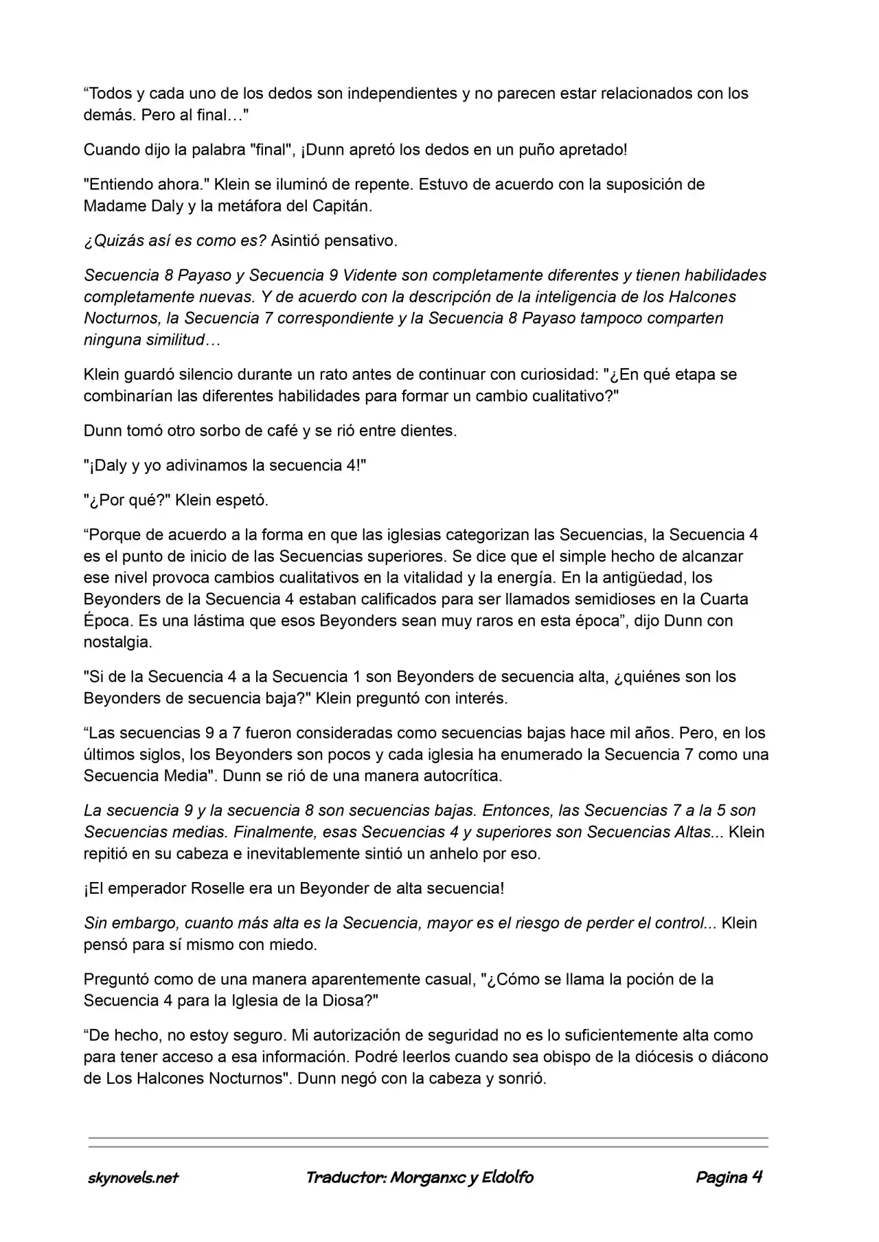 Lord Of The Mysteries (Novela) - Capítulo 96 - Página 4 - LectorTMOo
