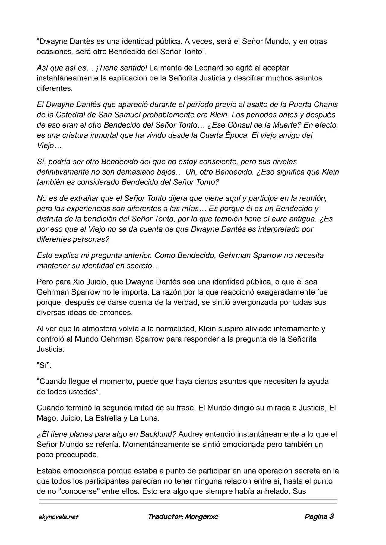 Lord Of The Mysteries (Novela) - Capítulo 960 - Página 3 - LectorTMOo