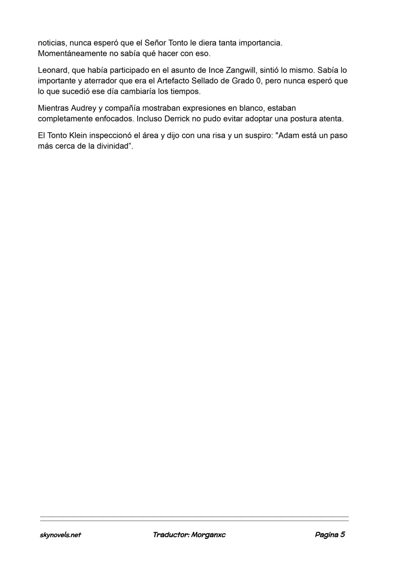 Lord Of The Mysteries (Novela) - Capítulo 960 - Página 5 - LectorTMOo