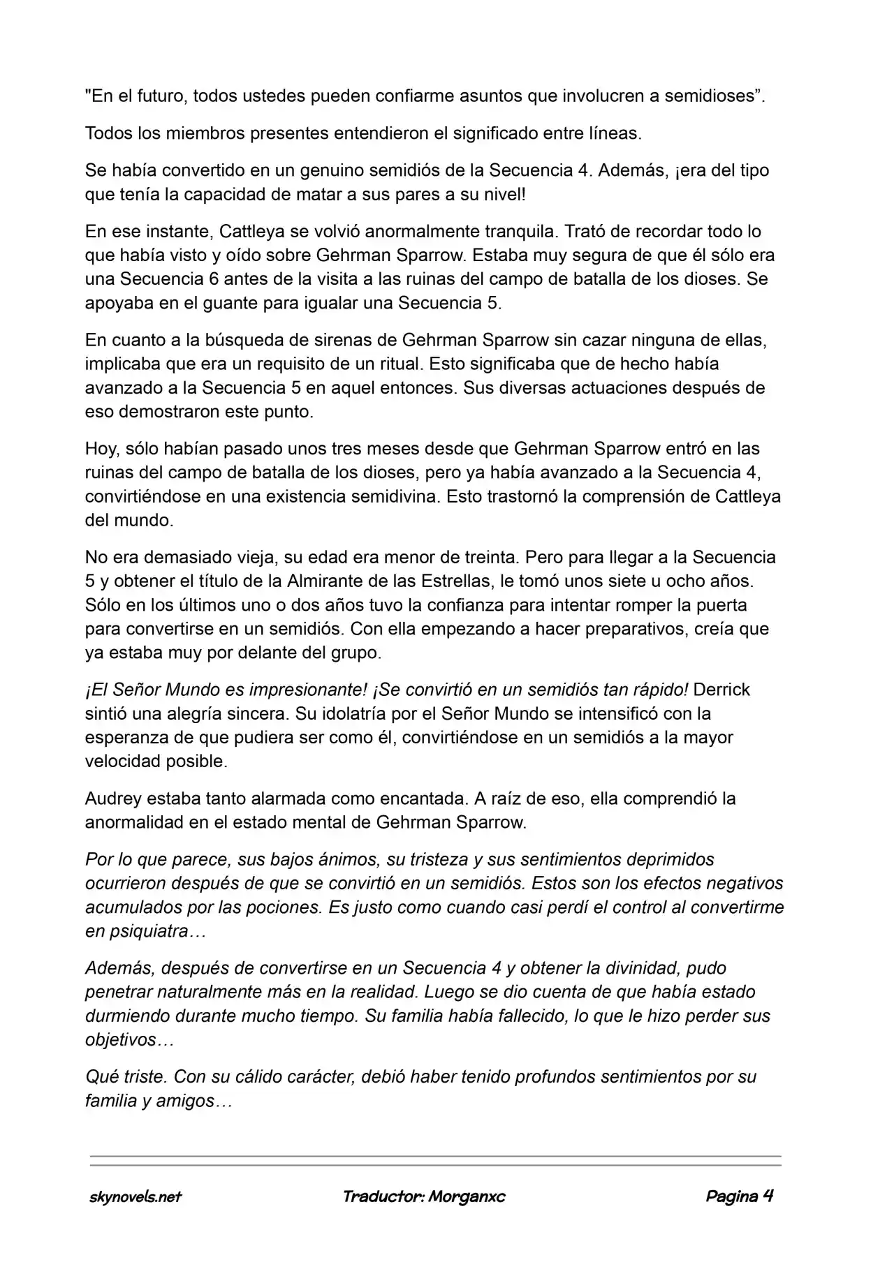 Lord Of The Mysteries (Novela) - Capítulo 961 - Página 4 - LectorTMOo