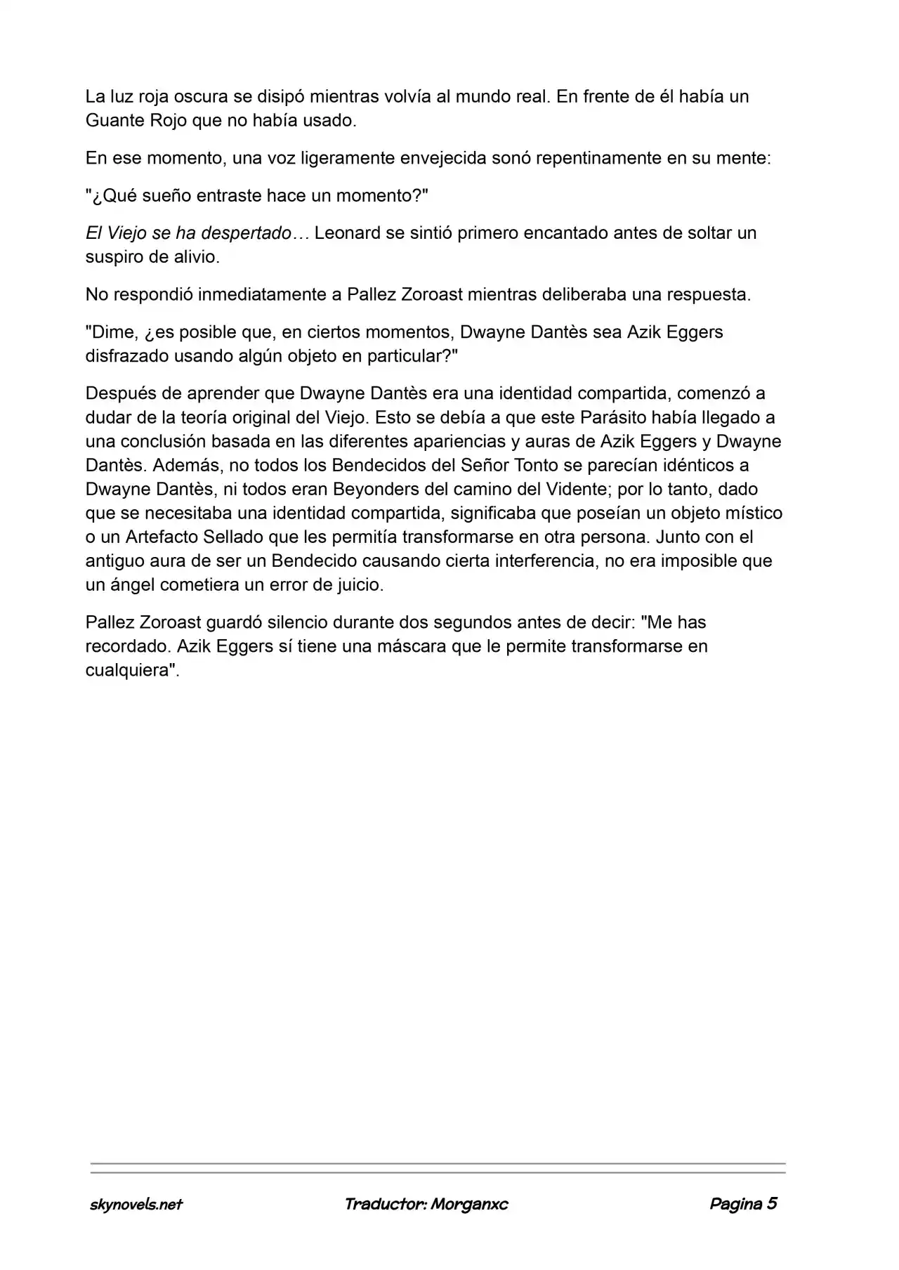 Lord Of The Mysteries (Novela) - Capítulo 963 - Página 5 - LectorTMOo