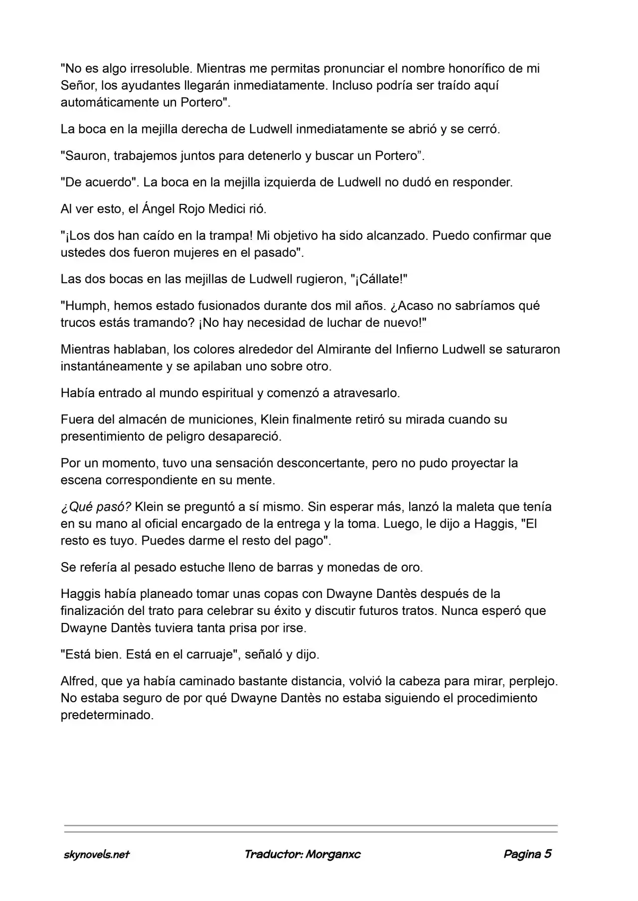 Lord Of The Mysteries (Novela) - Capítulo 965 - Página 5 - LectorTMOo
