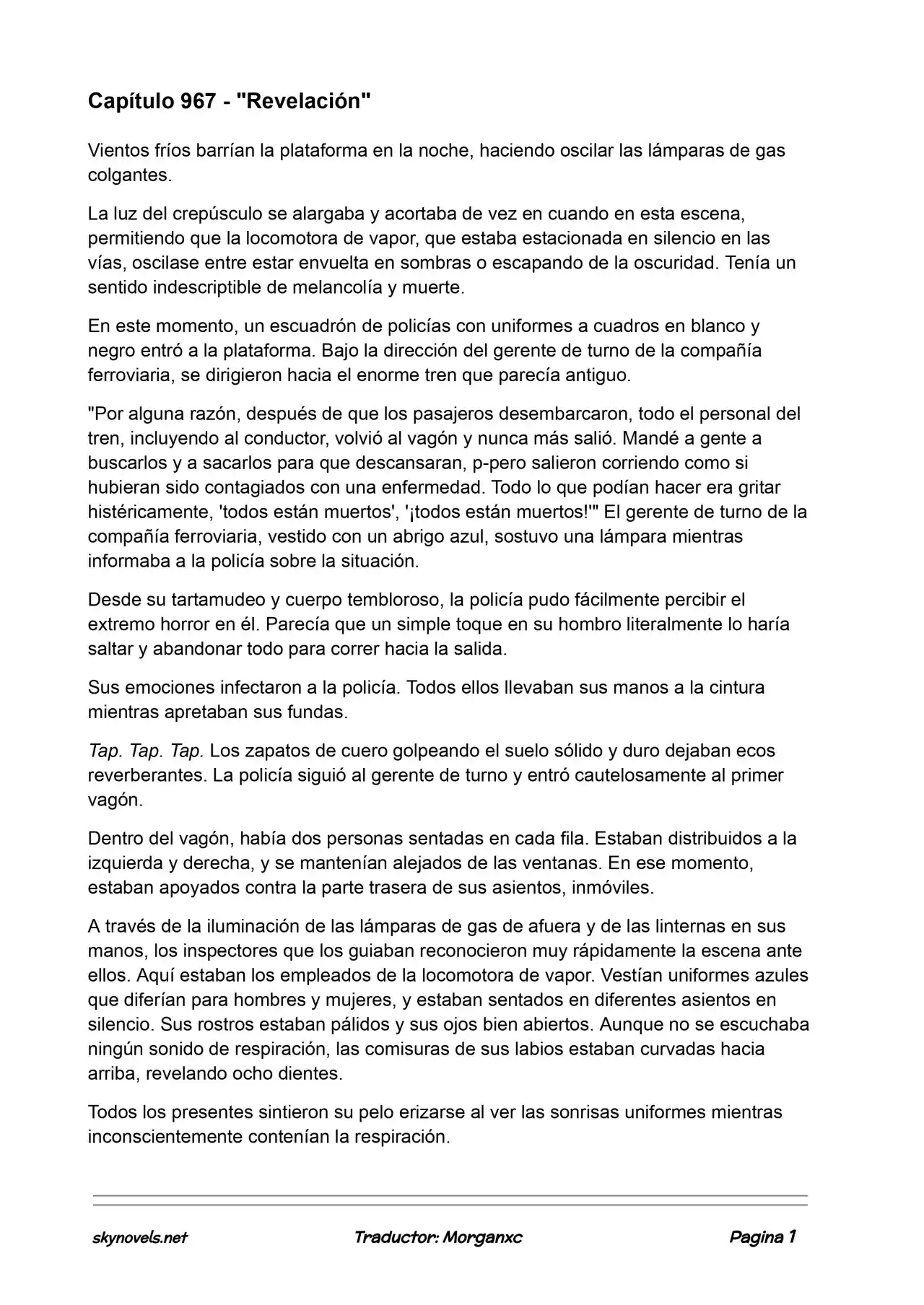Lord Of The Mysteries (Novela) - Capítulo 967 - Página 1 - LectorTMOo