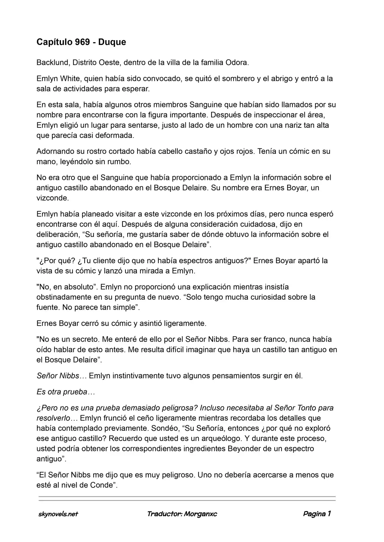 Lord Of The Mysteries (Novela) - Capítulo 969 - Página 1 - LectorTMOo