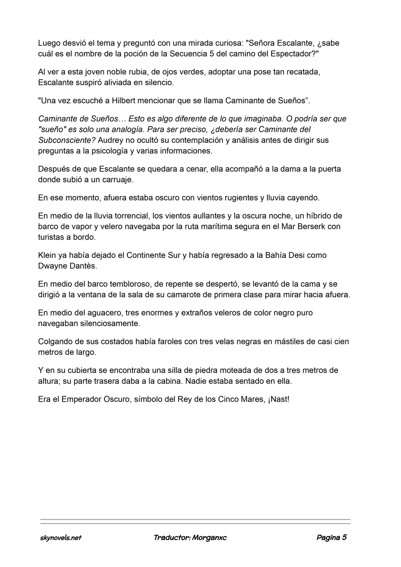 Lord Of The Mysteries (Novela) - Capítulo 970 - Página 5 - LectorTMOo