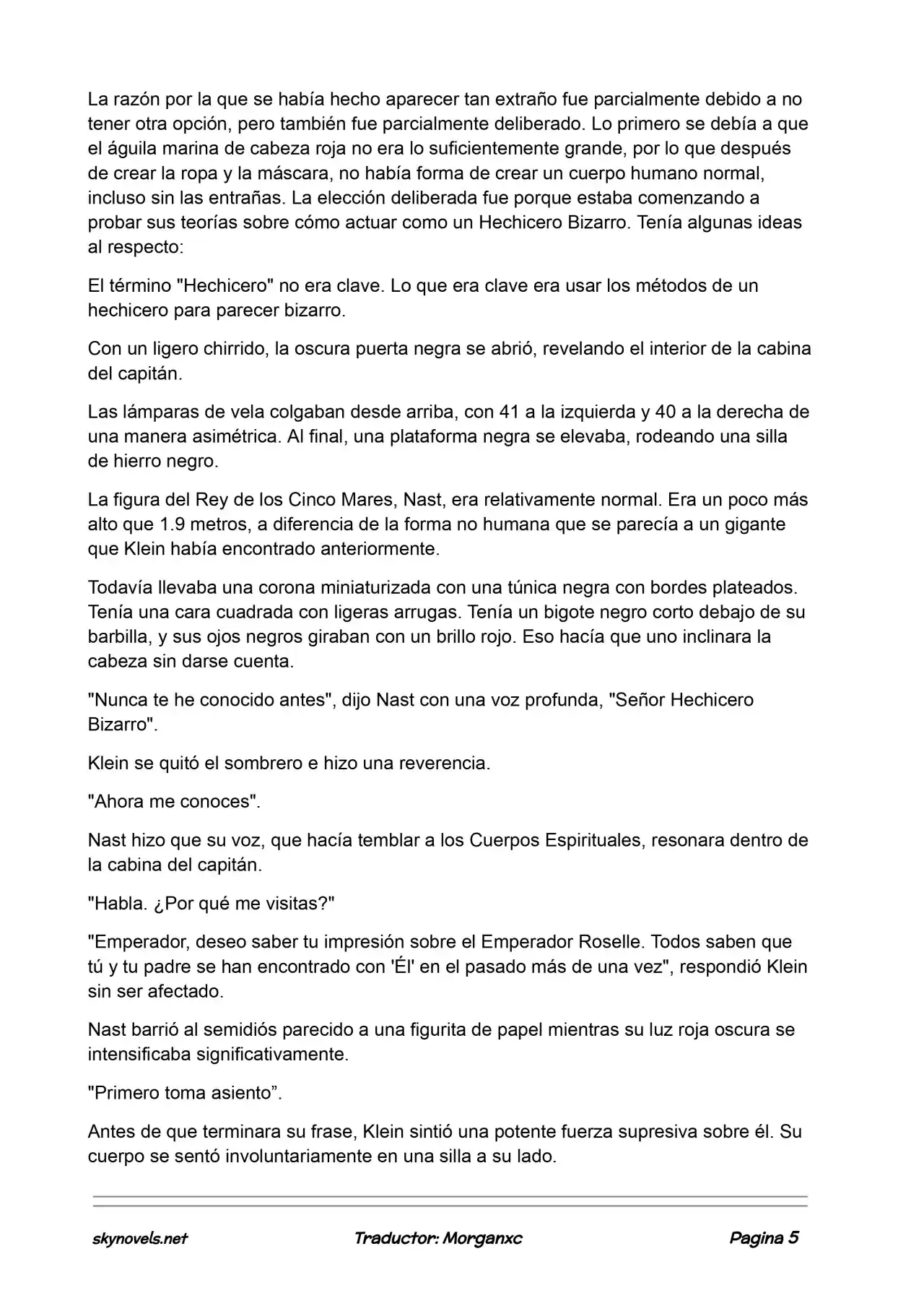 Lord Of The Mysteries (Novela) - Capítulo 971 - Página 5 - LectorTMOo