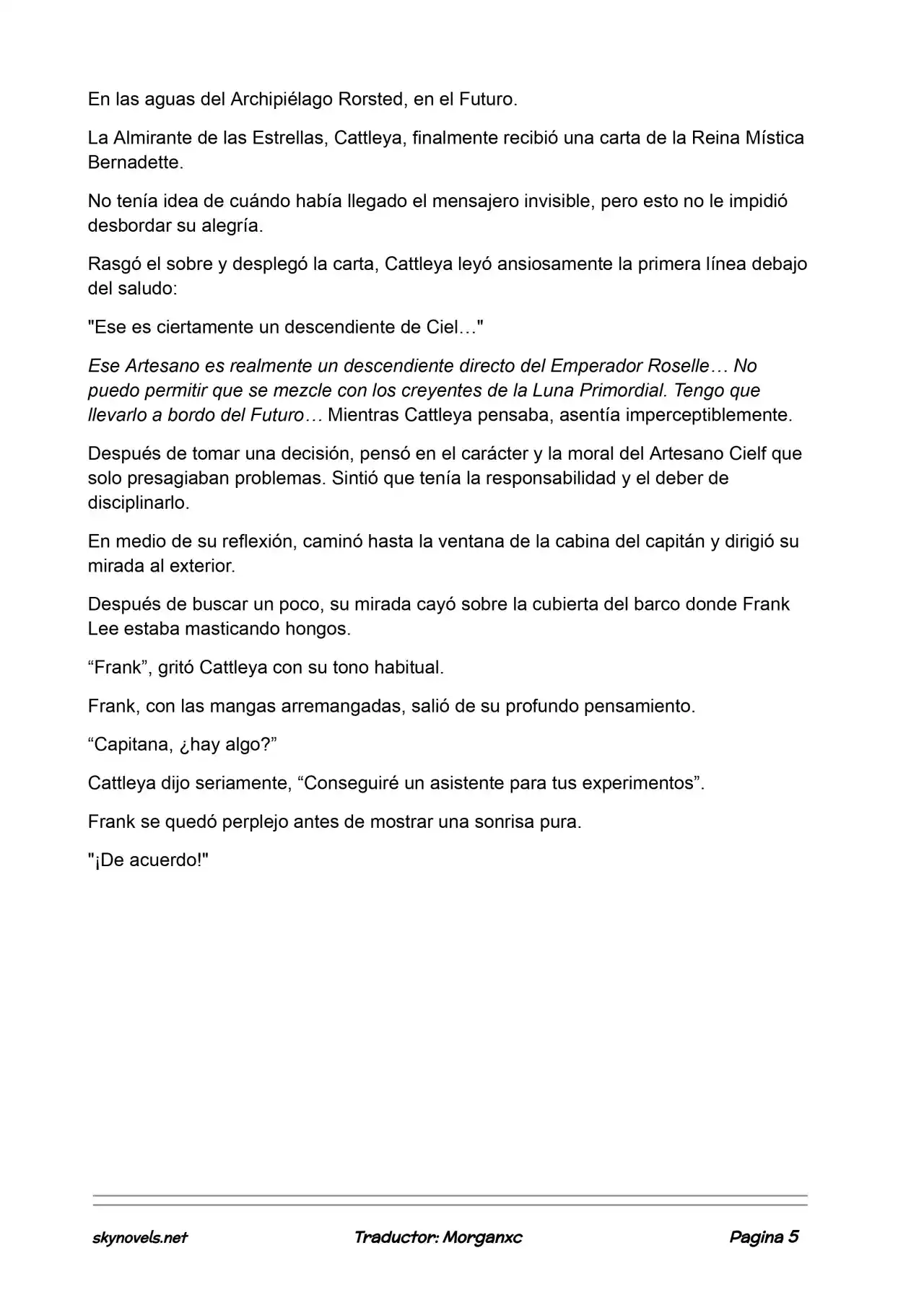 Lord Of The Mysteries (Novela) - Capítulo 972 - Página 5 - LectorTMOo