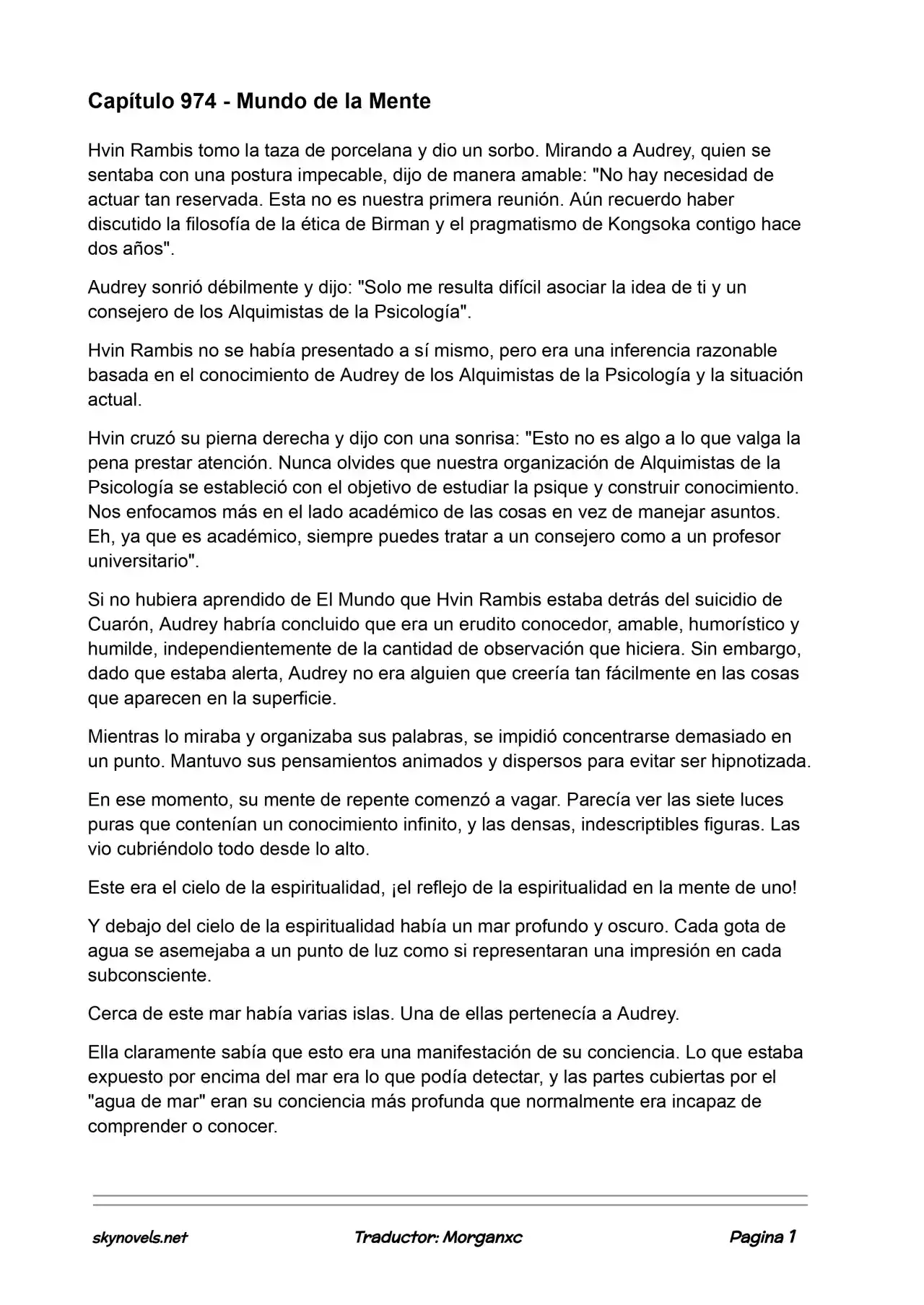 Lord Of The Mysteries (Novela) - Capítulo 974 - Página 1 - LectorTMOo
