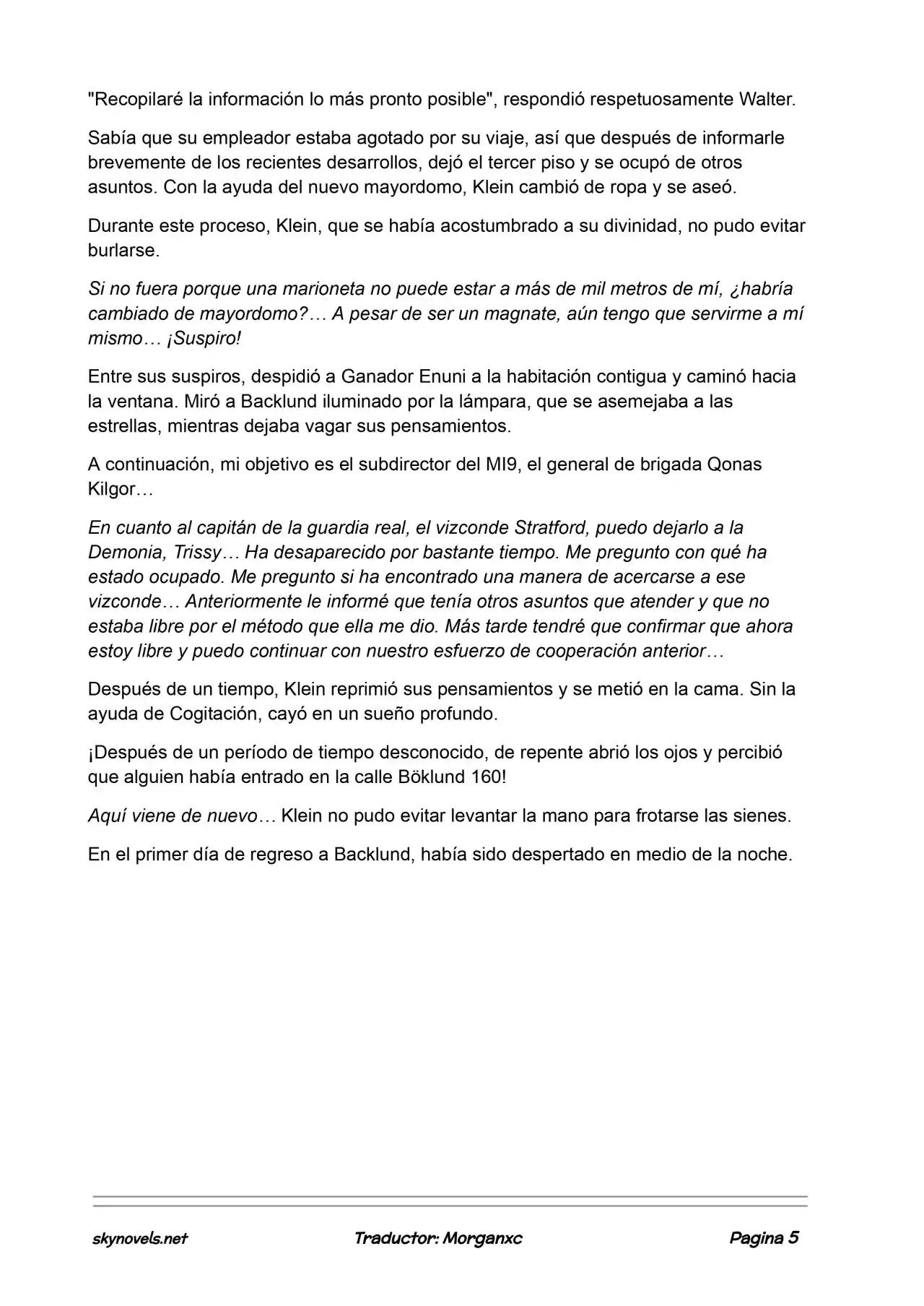 Lord Of The Mysteries (Novela) - Capítulo 975 - Página 5 - LectorTMOo