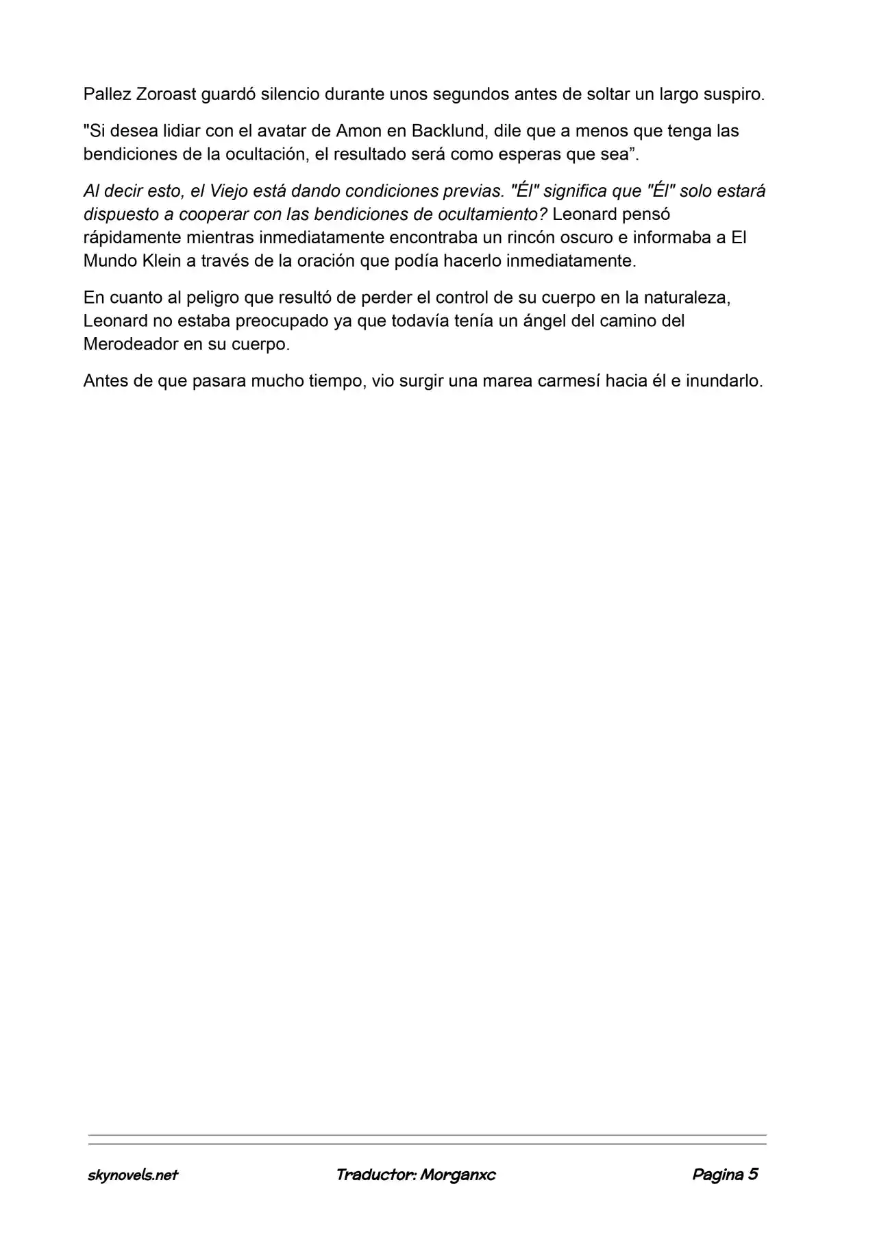 Lord Of The Mysteries (Novela) - Capítulo 984 - Página 5 - LectorTMOo