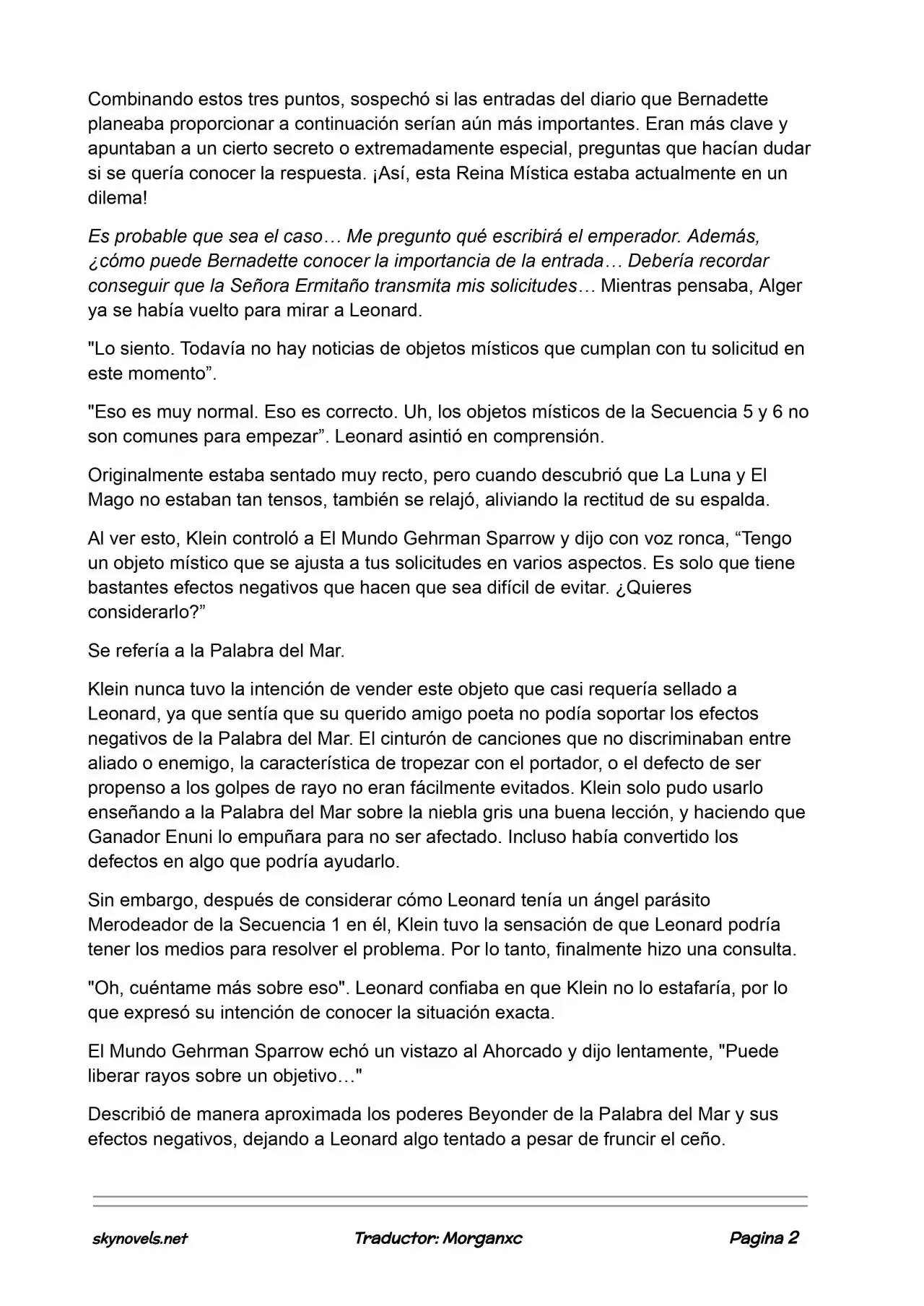 Lord Of The Mysteries (Novela) - Capítulo 987 - Página 2 - LectorTMOo