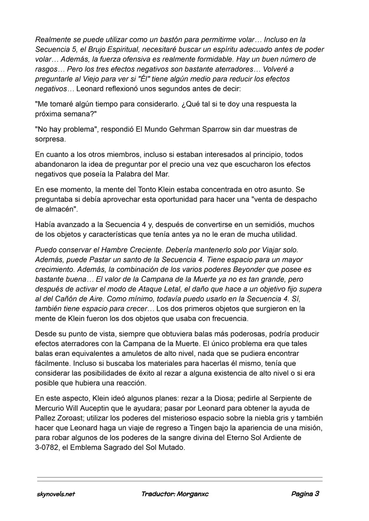 Lord Of The Mysteries (Novela) - Capítulo 987 - Página 3 - LectorTMOo