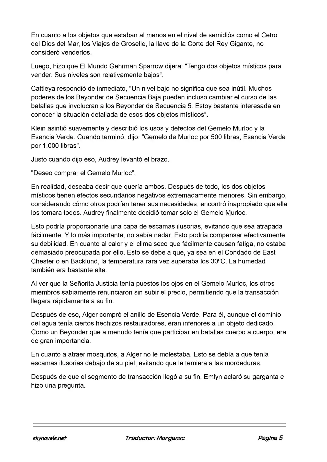 Lord Of The Mysteries (Novela) - Capítulo 987 - Página 5 - LectorTMOo
